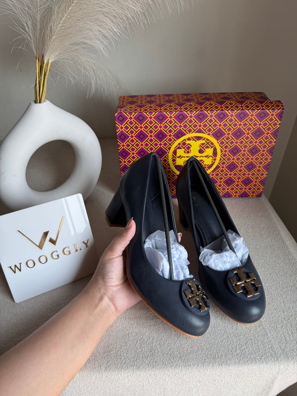 IMPORTED Classic Court Heels - Blue