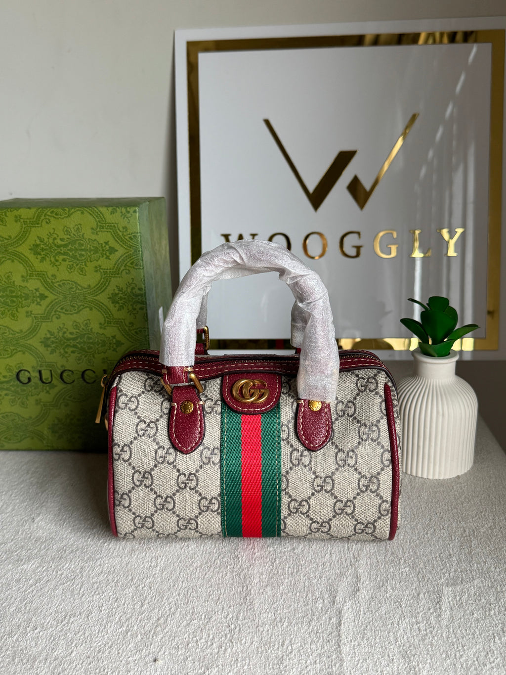 Gucci Mini Duffle Bag - Maroon