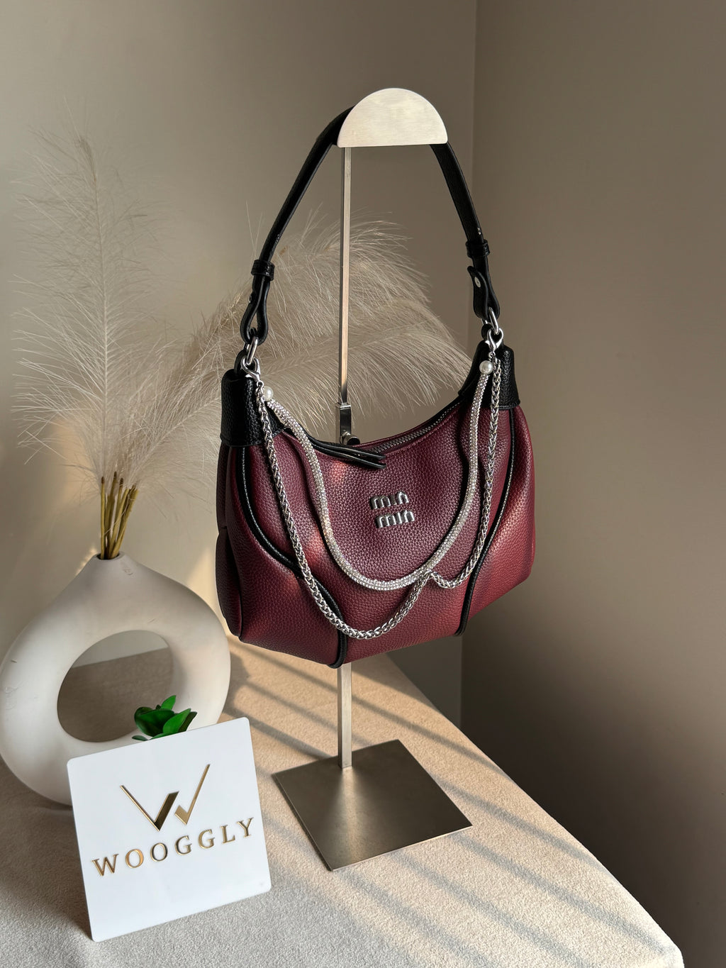 Stylish Min Min Hand Bag Burgundy