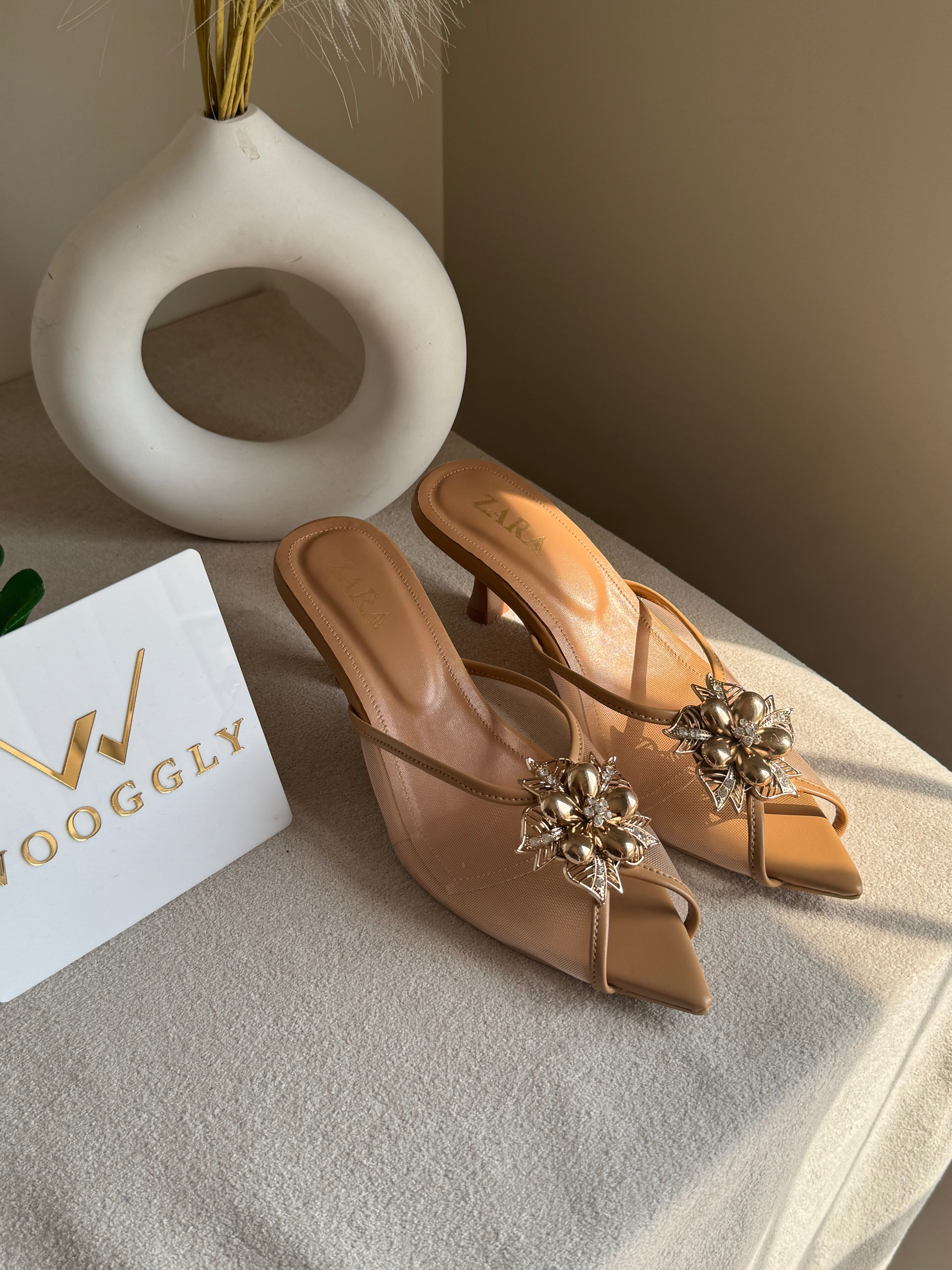 Zara Vogue Heels - Beige
