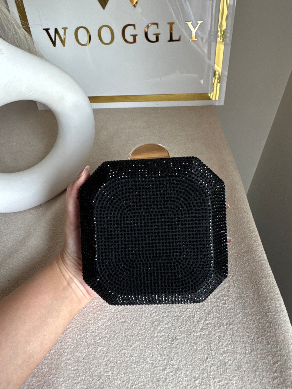 AYLA CLUTCH Black