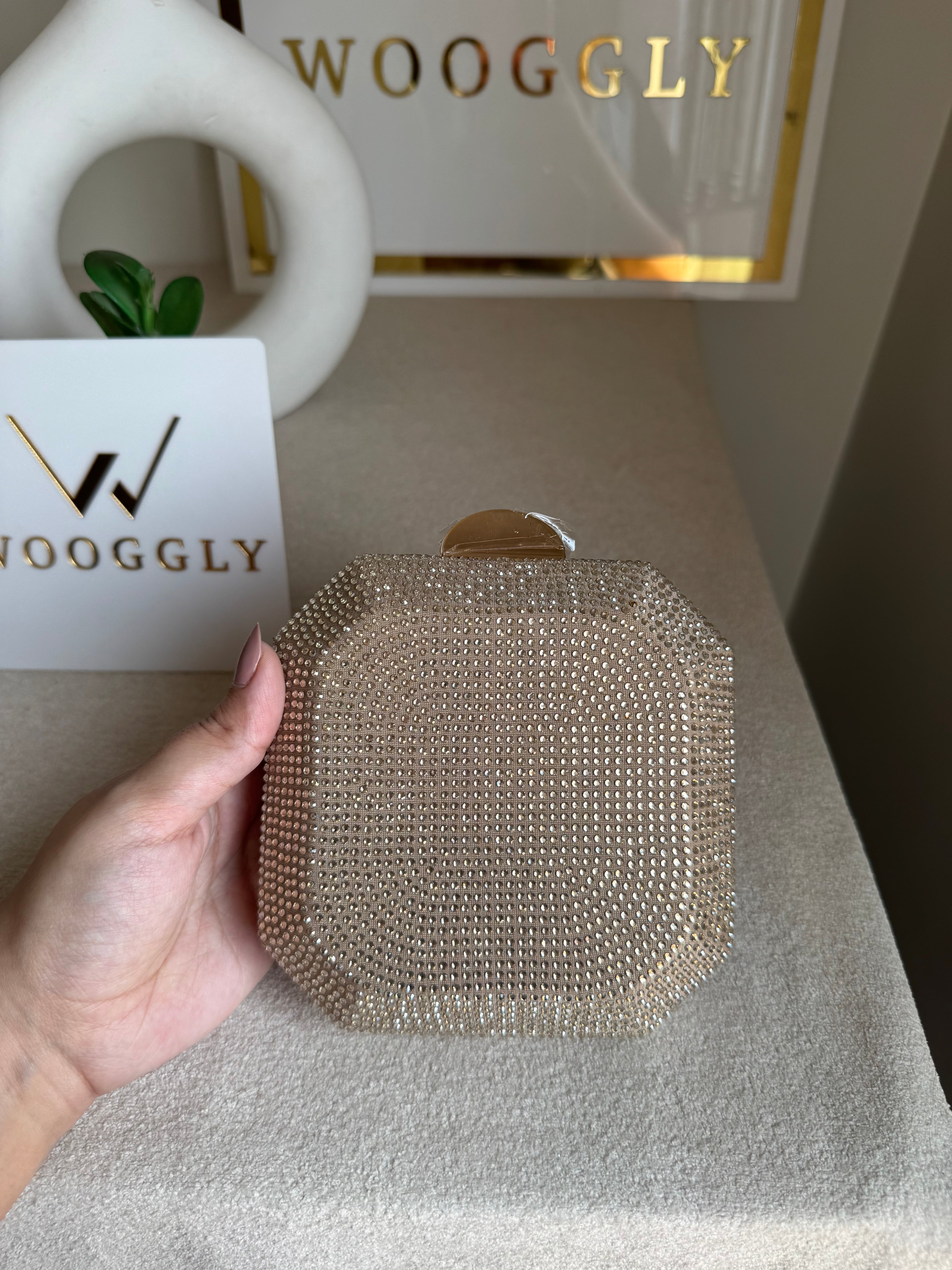 AYLA CLUTCH Ivory