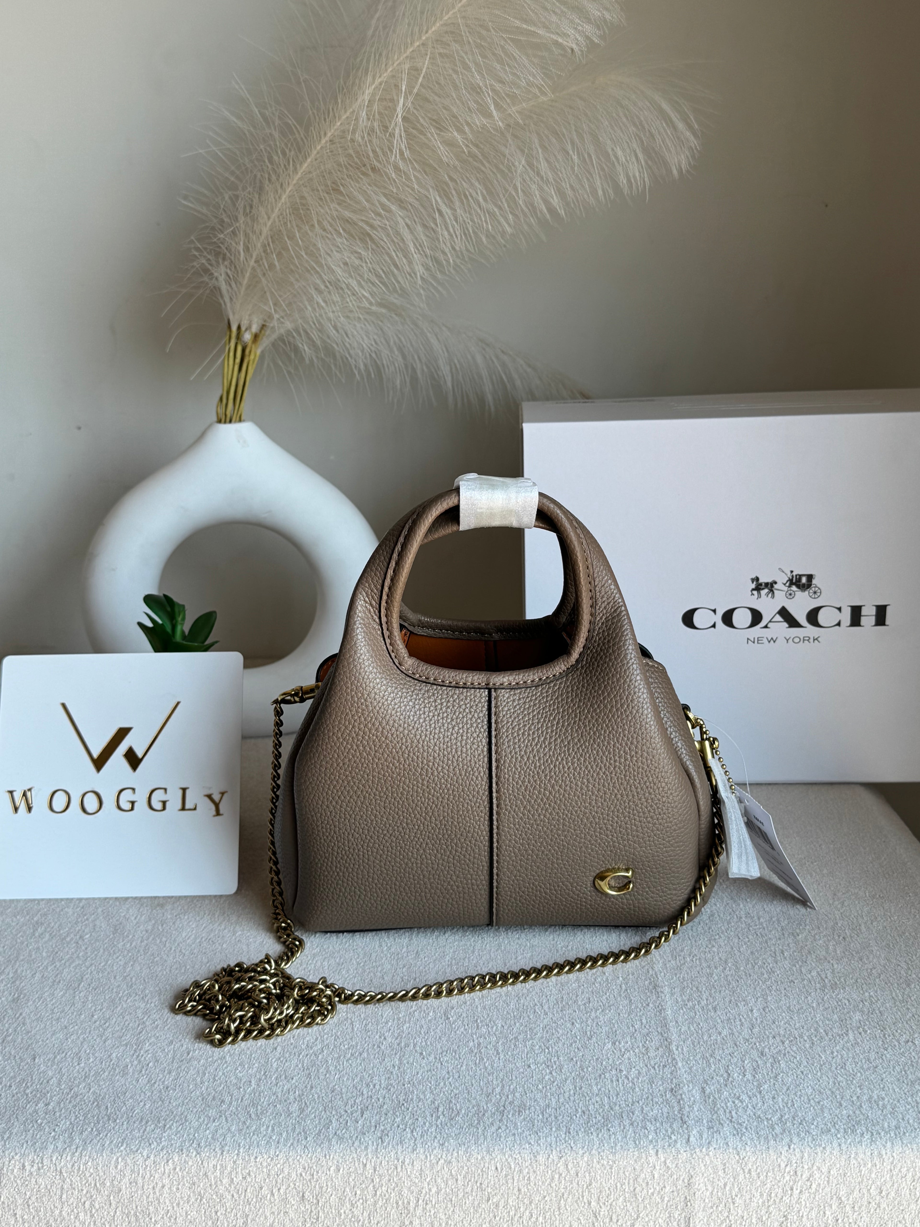 EXTREMELY PREMIUM MINI COACH Lana (Khaaki) - BOX PACKING