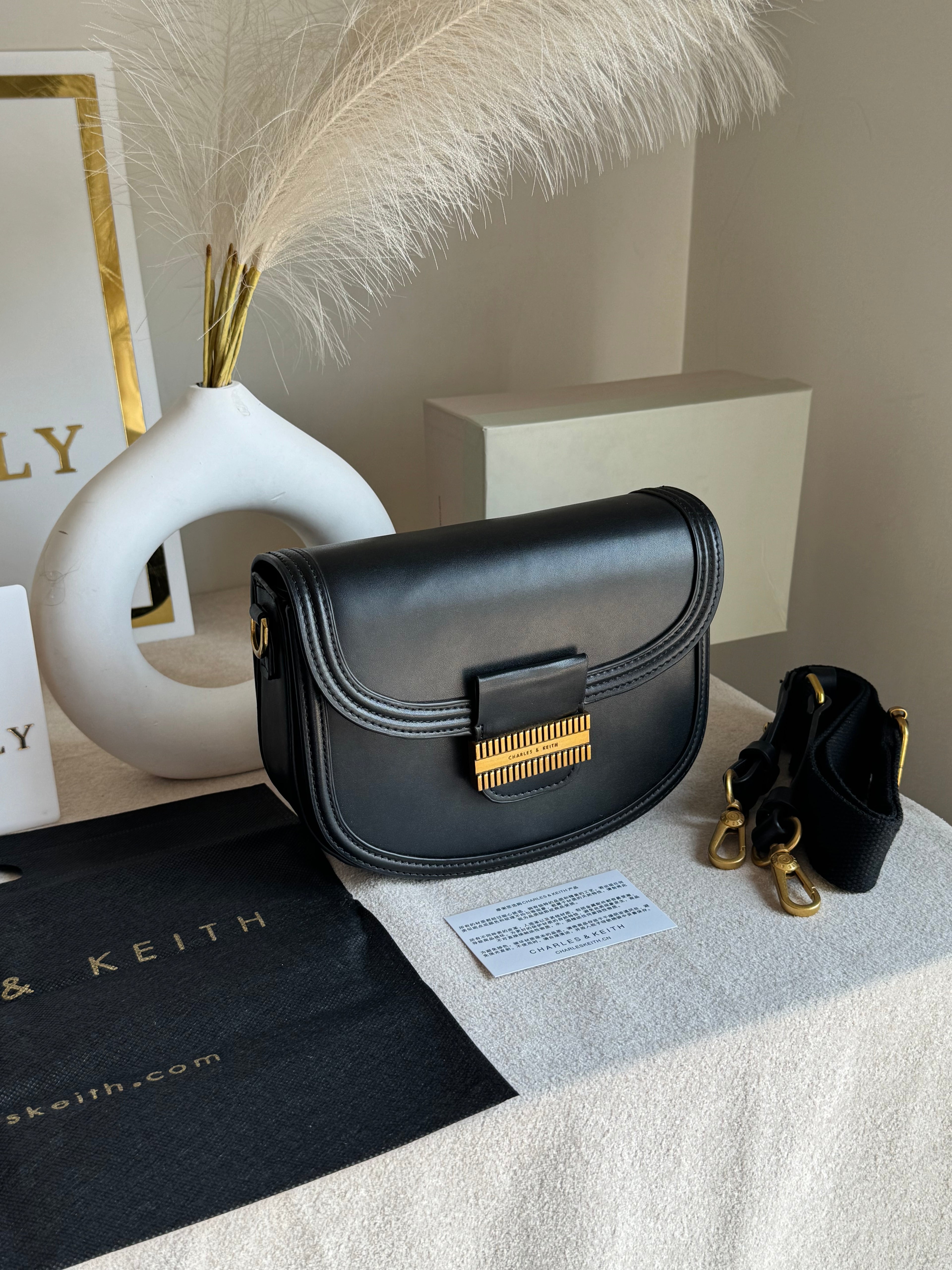 Premium C&K Mia Bag with PROPER PACKING Black