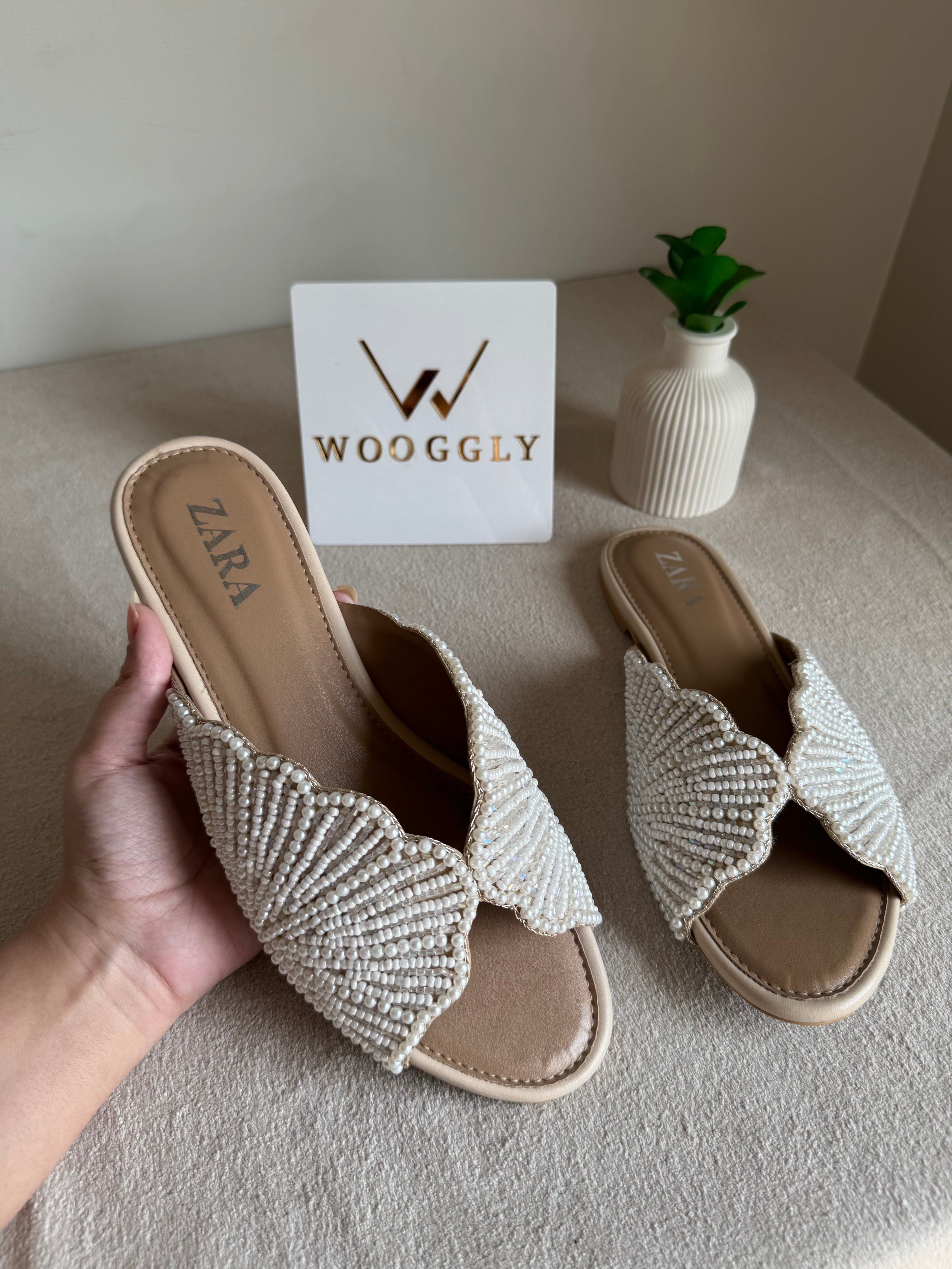 Viral Zara Slides - Cream
