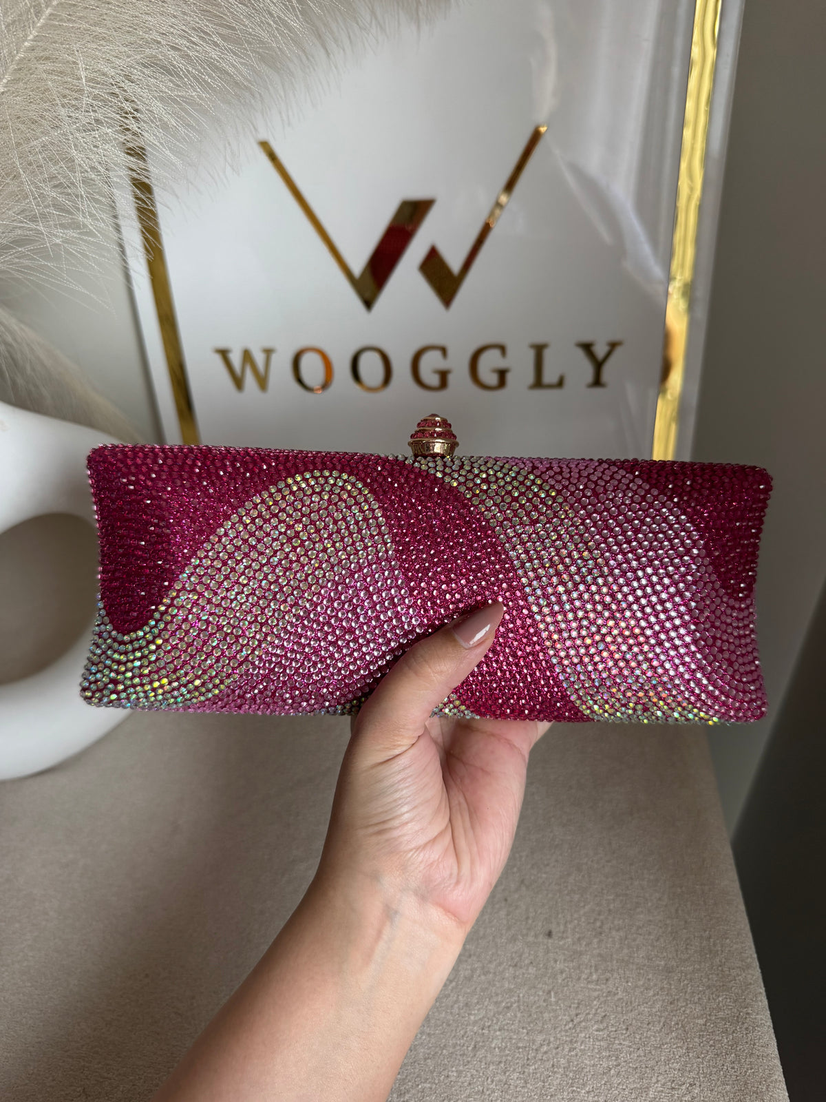 High Quality Élan Clutch - Multi Pink