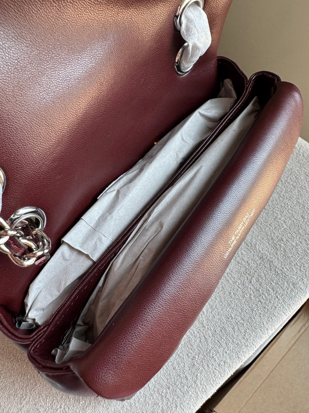 Mini Premium COACH Quilted Tabby (Burgandy) - BOX PACKING