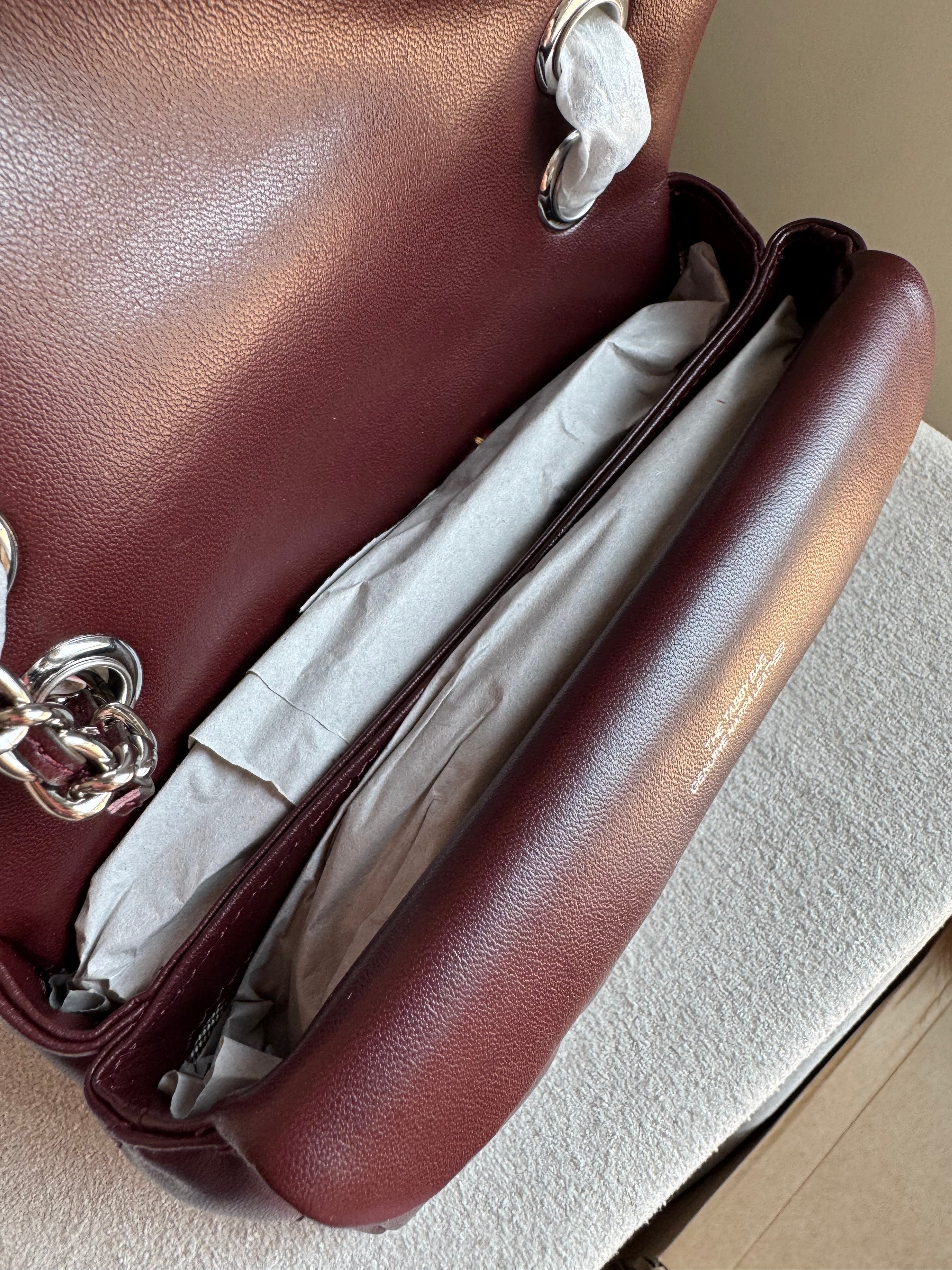 Mini Premium COACH Quilted Tabby (Burgandy) - BOX PACKING