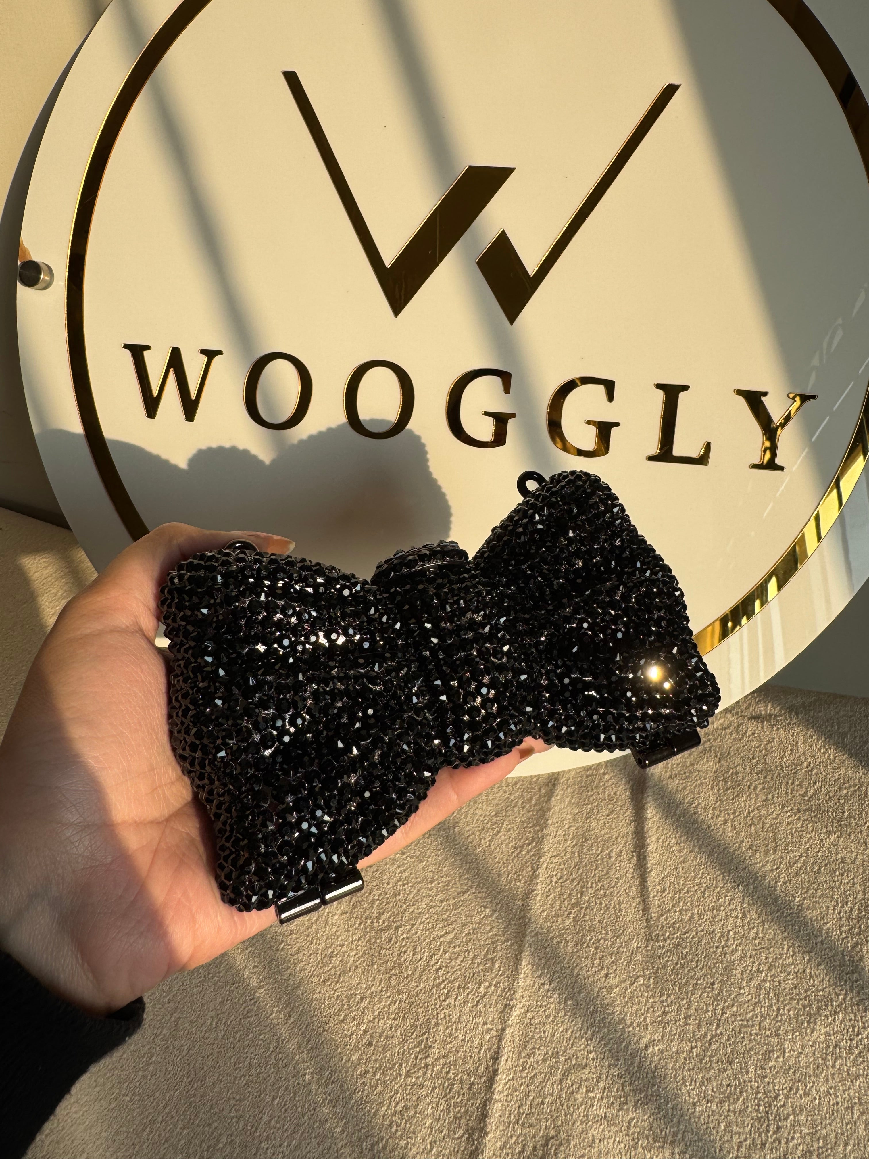 Swarovski Bow Clutch - Black
