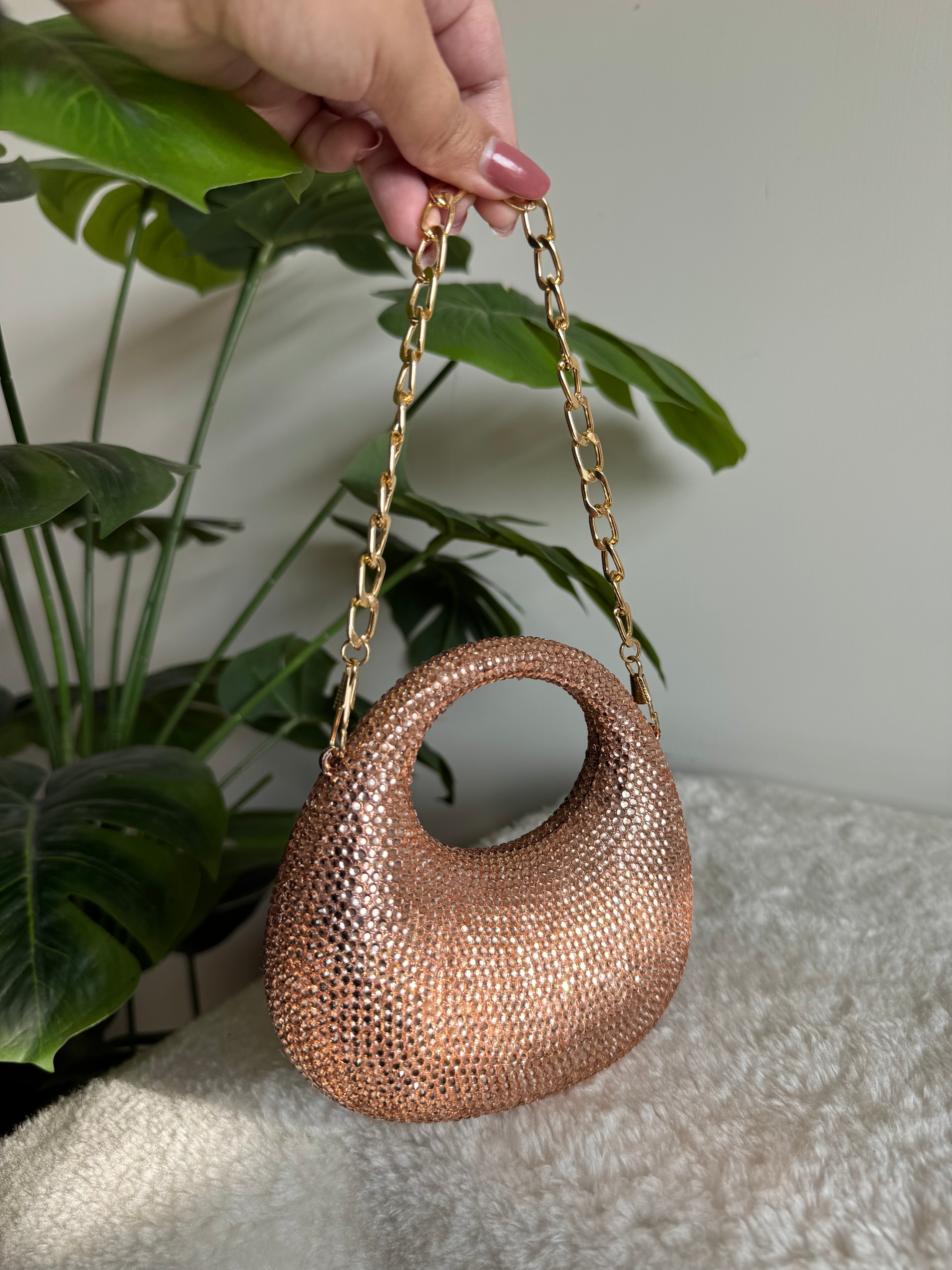 Viral Swarovski Clutch - Mini Rose Gold