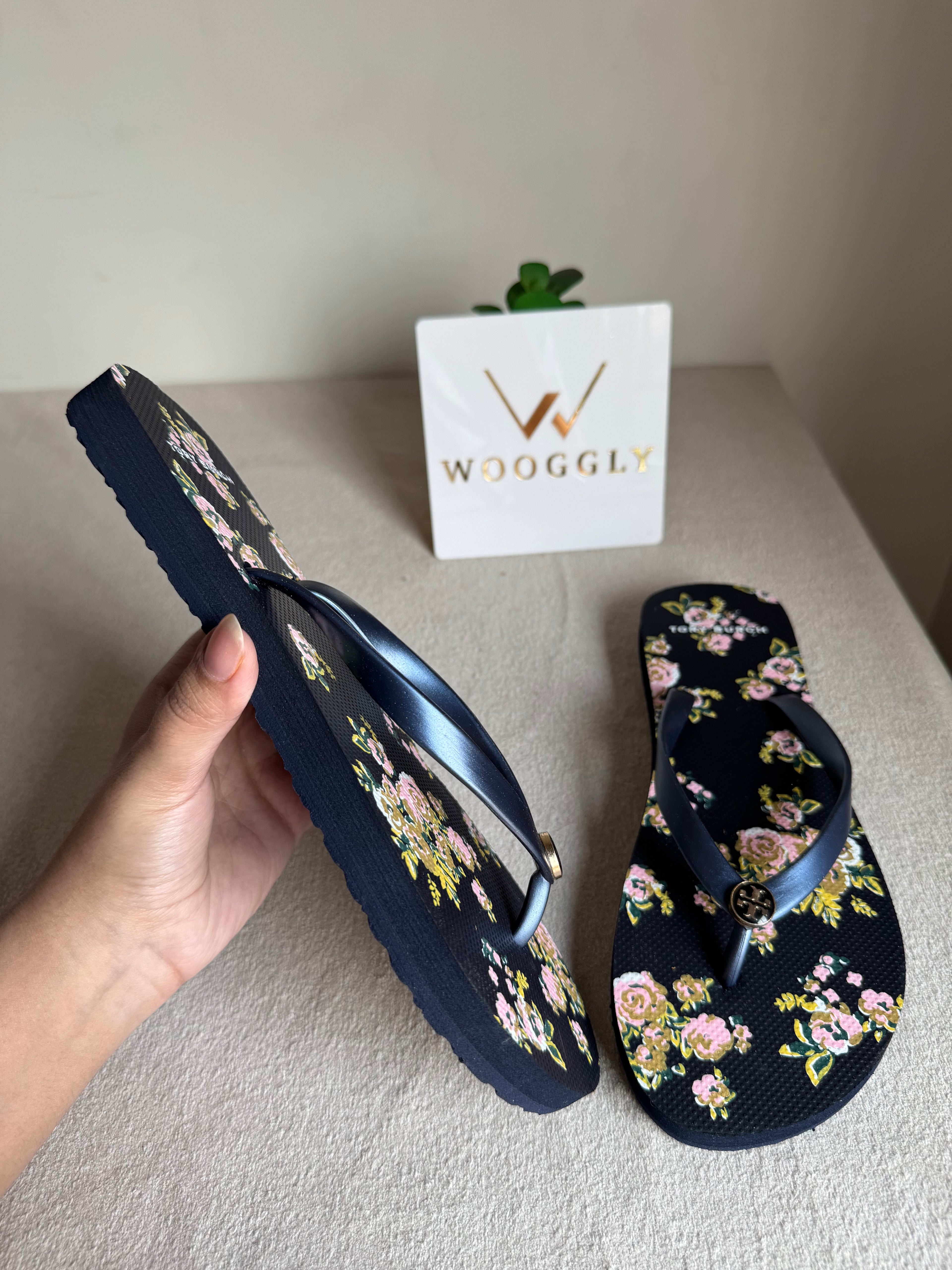 Tory Burch Floral Comfy Flip Flops