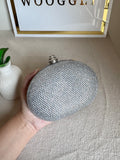 High Quality Luxe Statement Clutch - Silver
