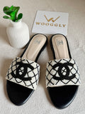 Chanel Slides - Black & White