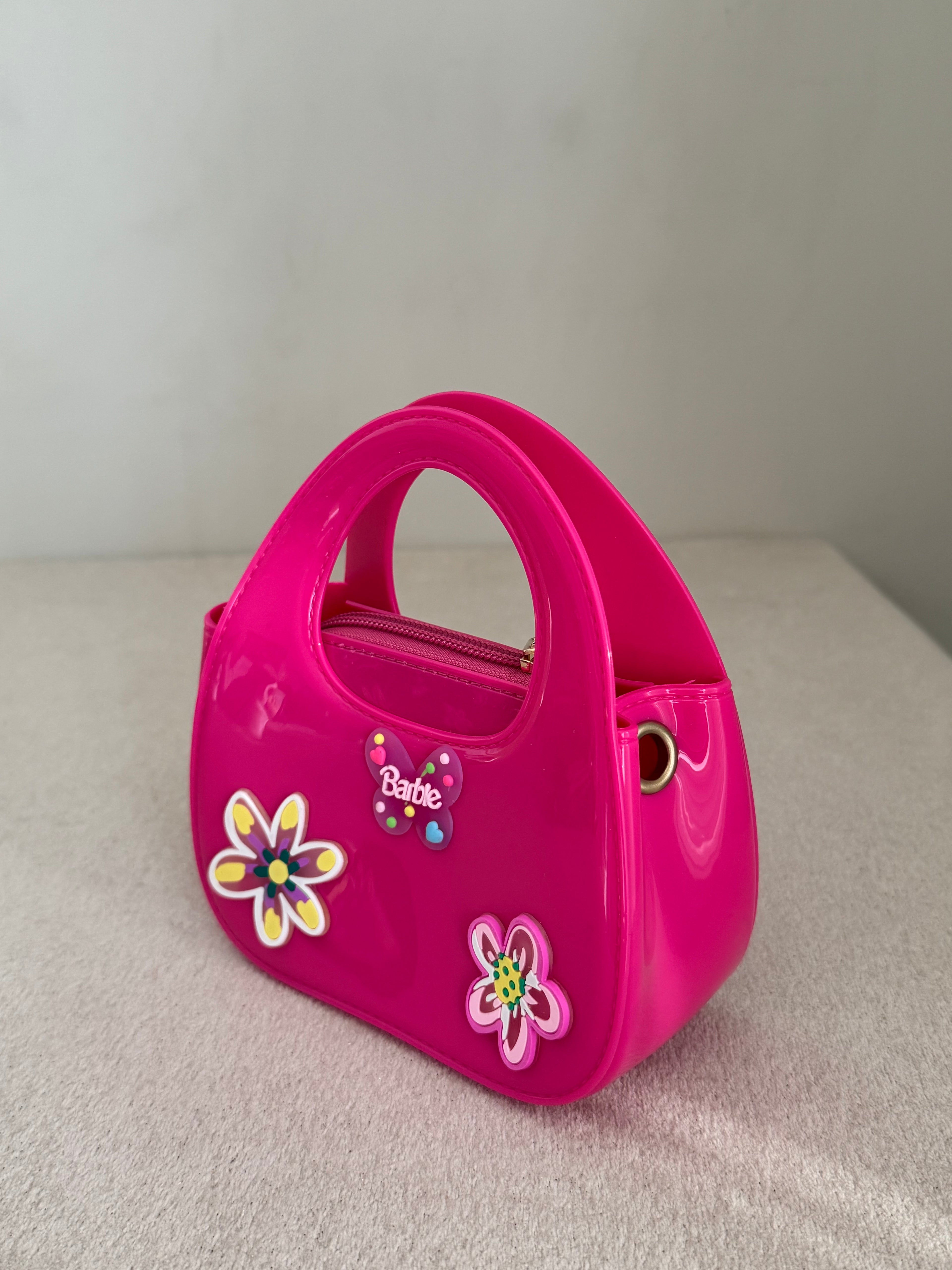 Cute Kids Barbie Bag with Chain - Hot Pink
