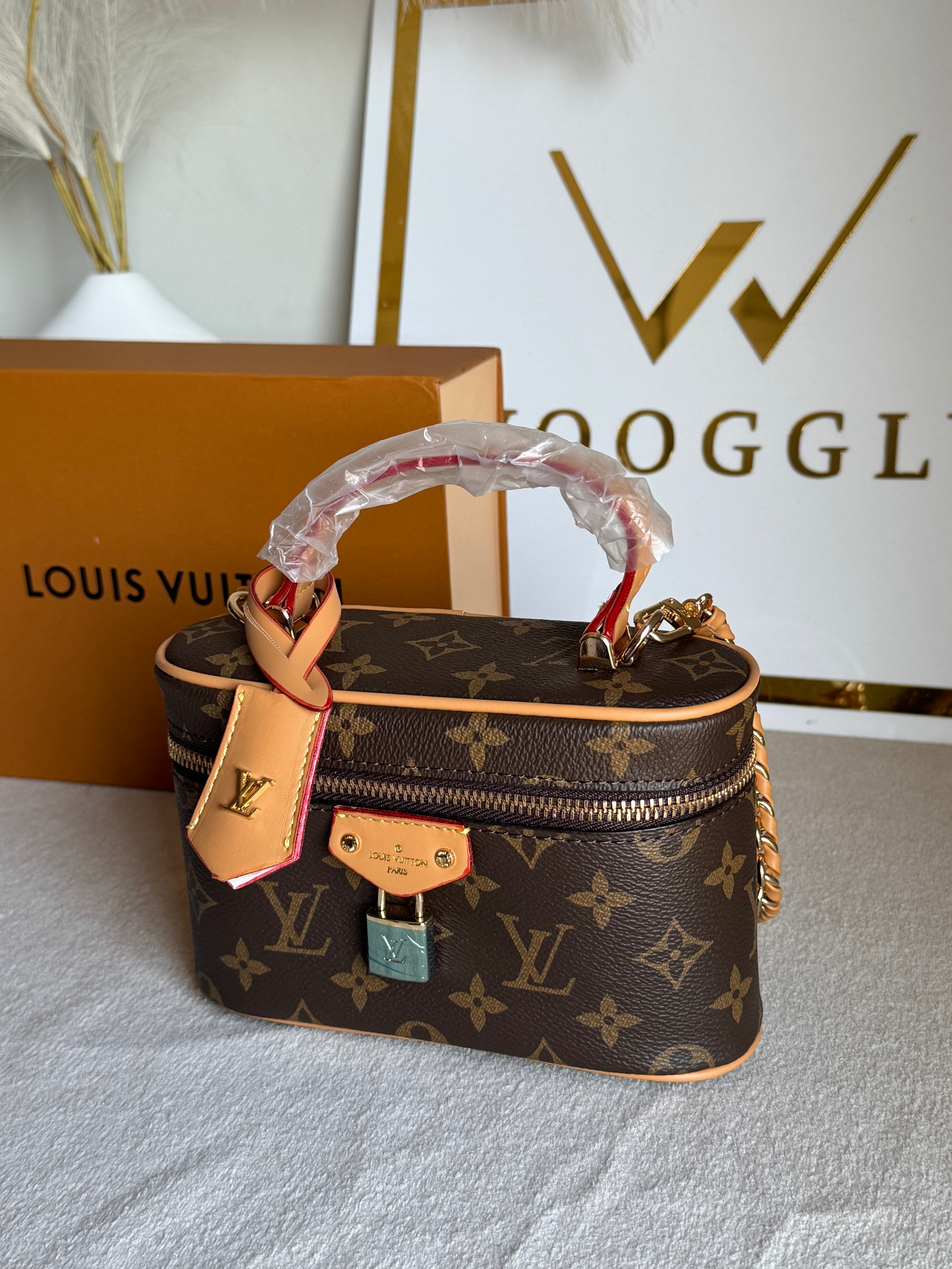 LV Bucket Bag with Strap - Brown (BOX PACKING)