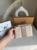 High Quality Wristlet - Signature Beige