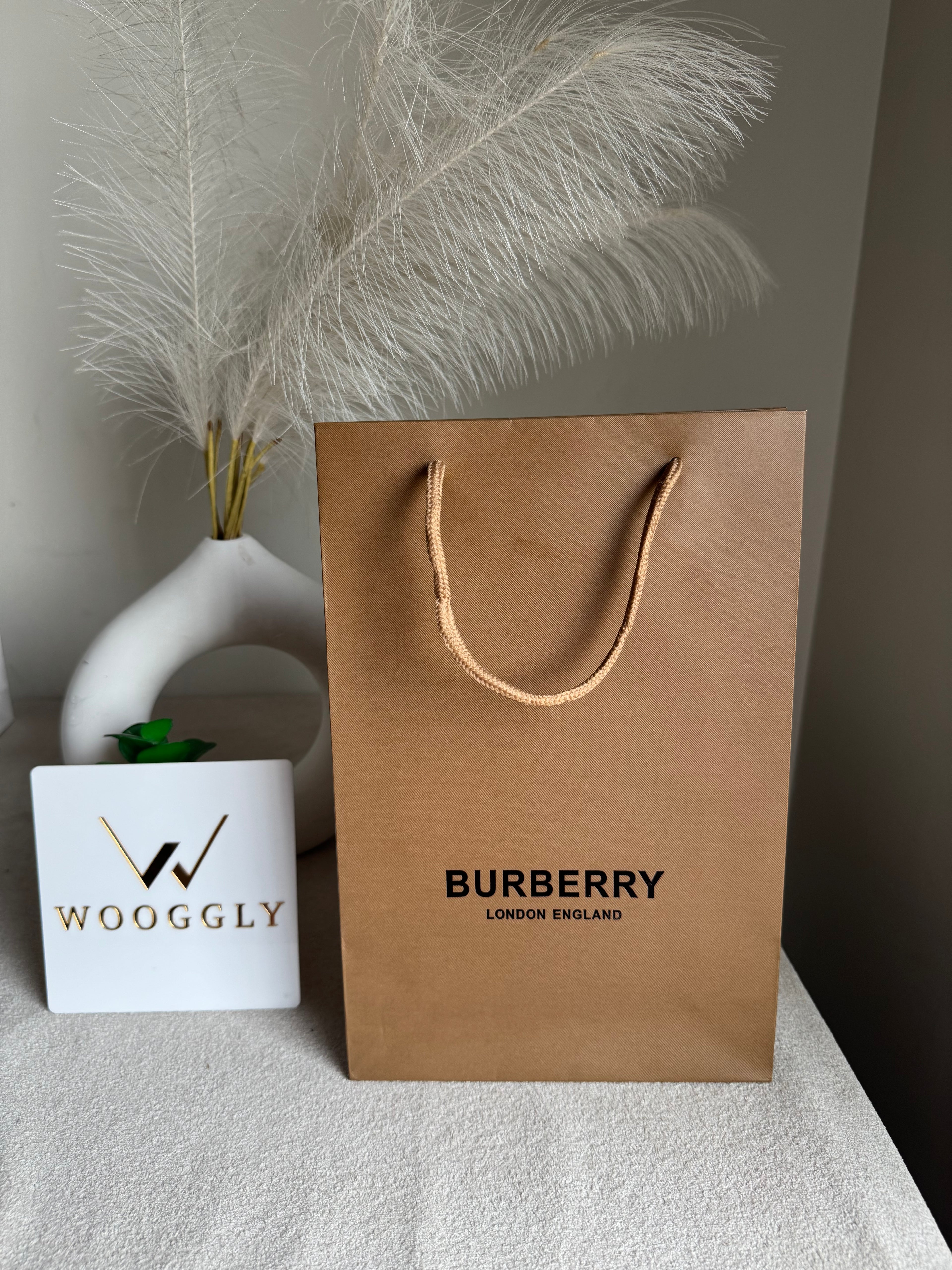 Gift Bag - Burberry - Small (ONLY FOR PICK UP OR INDRIVE CUSTOMERS IN LAHORE)