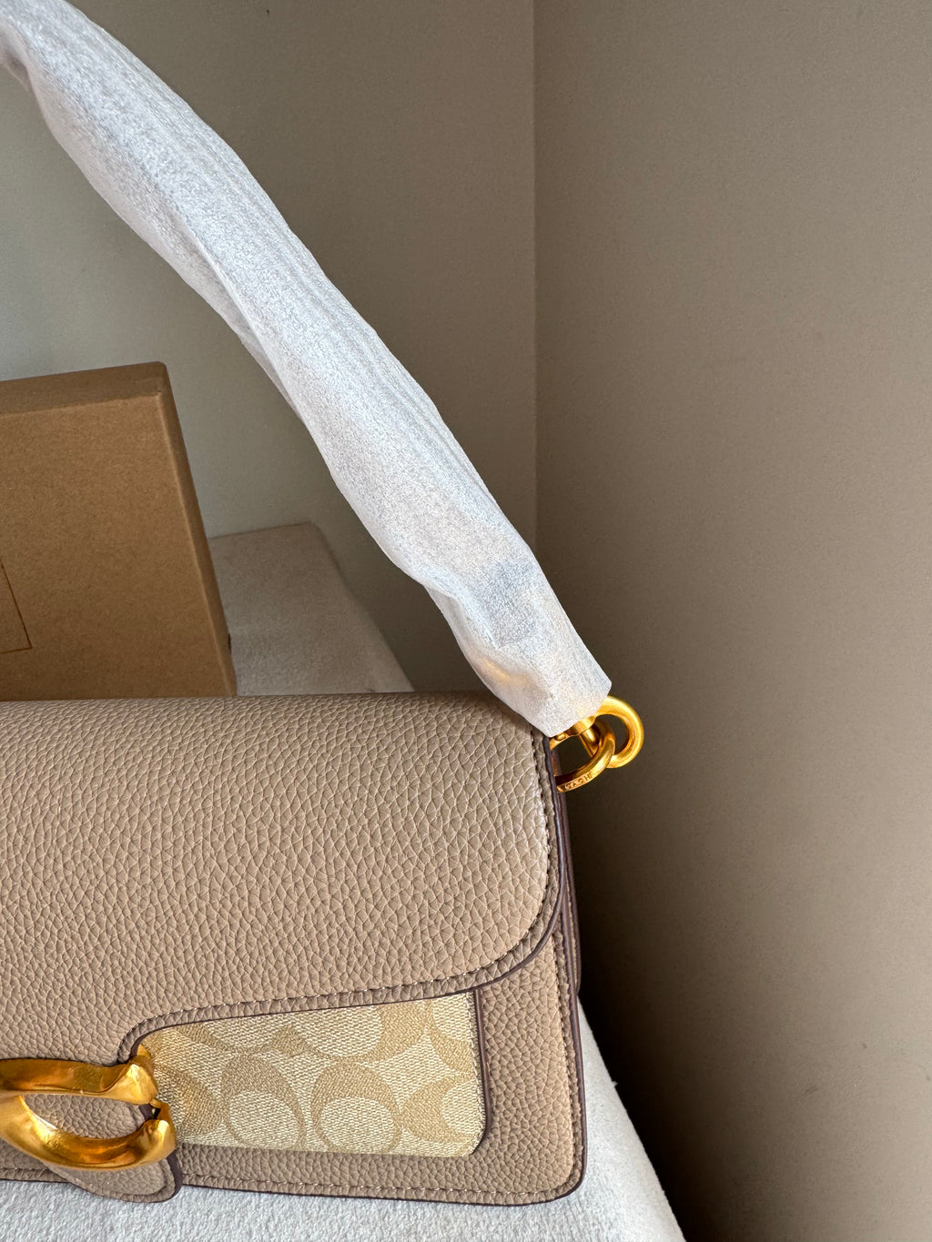 COACH TABBY Canvas Beige Good Quality -  BOX PACKING