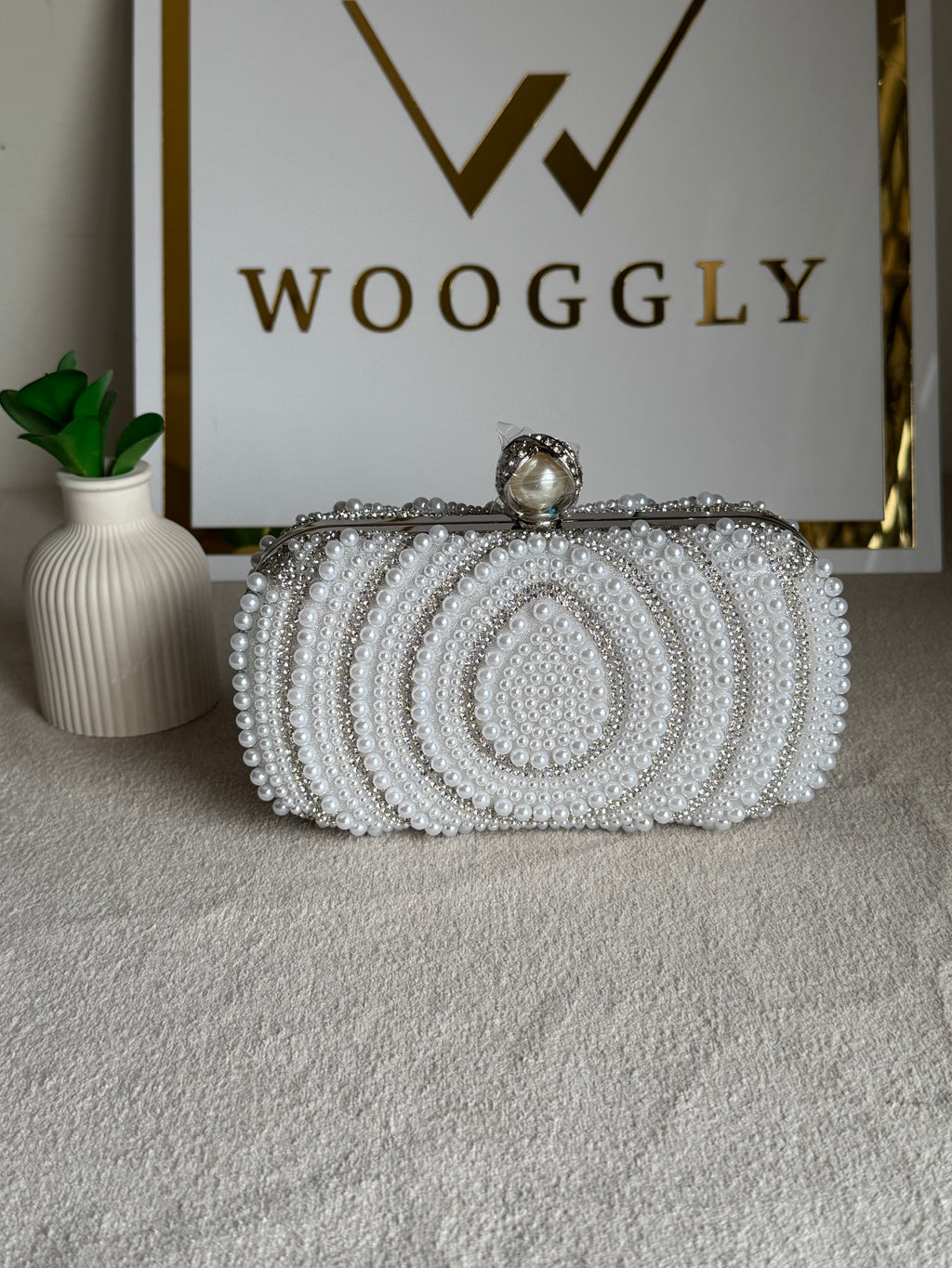 Cloud Pearl Clutch