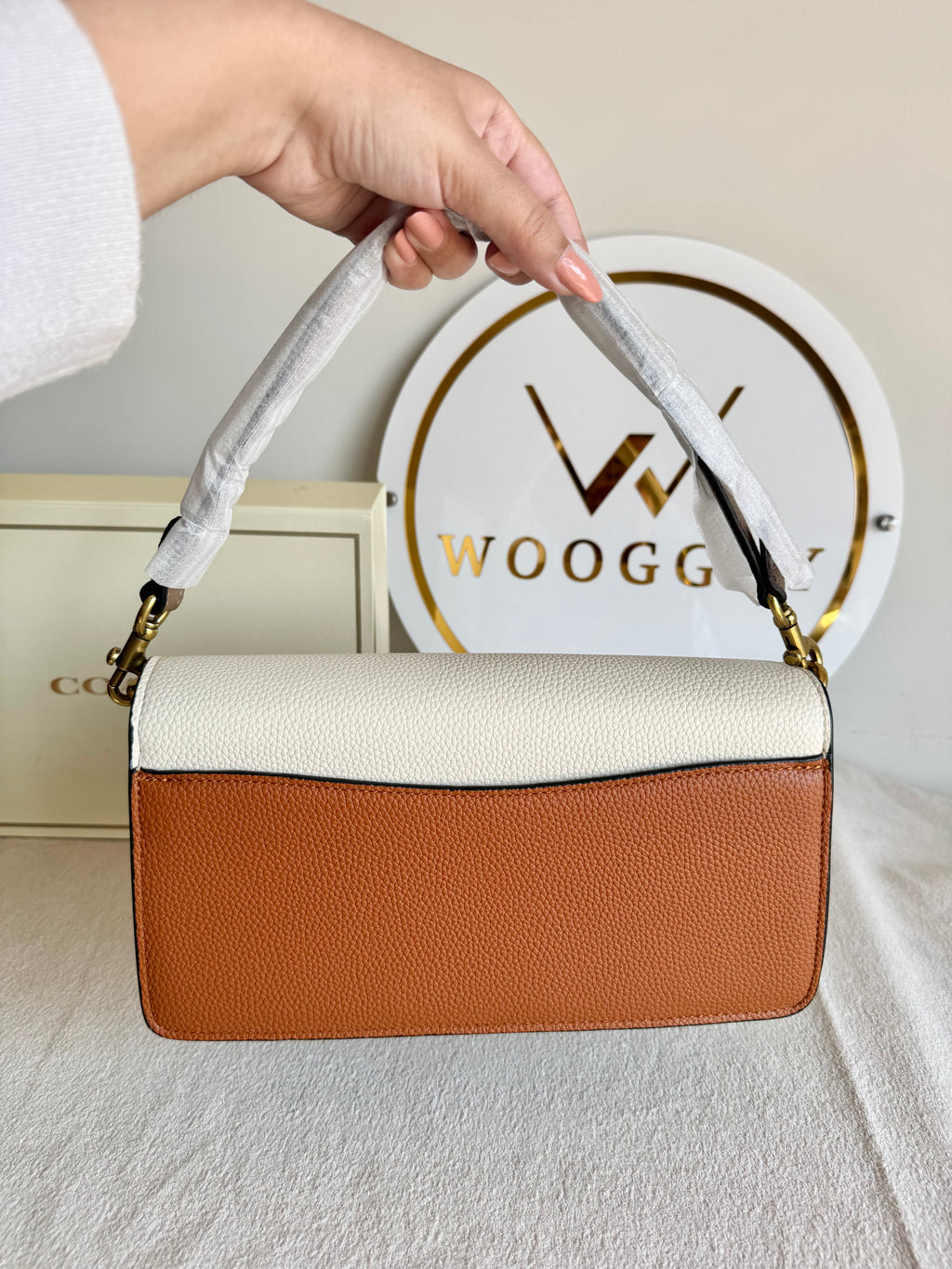 COACH TABBY EXCLUSIVE (Brown & Cream) - BOX PACKING