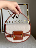 Statement Bag - Brown with Jute