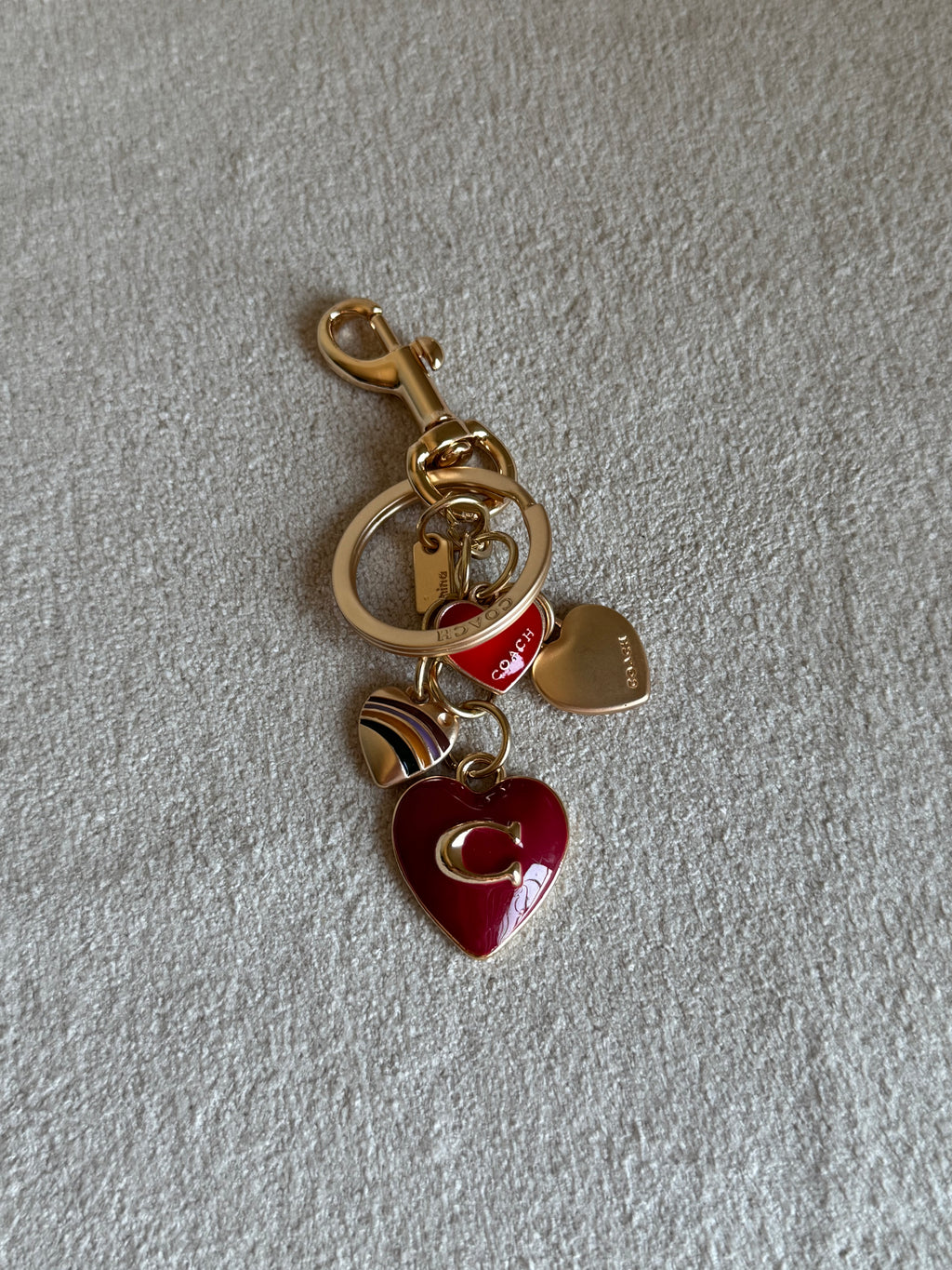 PREMIUM Coach Love Hearts Bag Charm