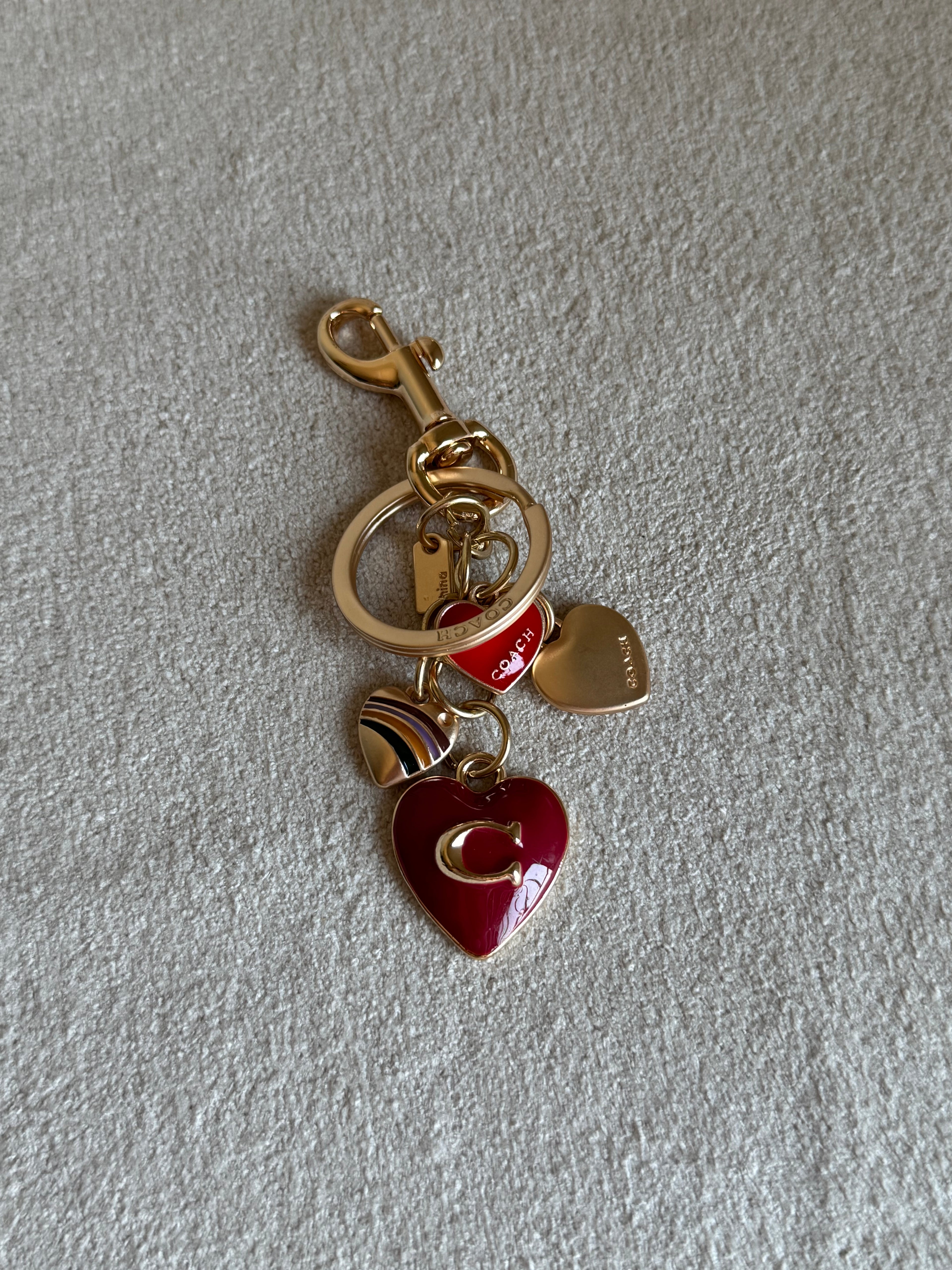 PREMIUM Coach Love Hearts Bag Charm
