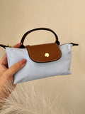 Longchamp Crossbody Bag with Strap - Small Baby Blue (NO LOGO)