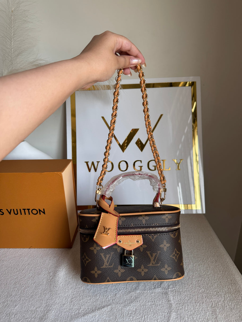 LV Bucket Bag with Strap - Brown (BOX PACKING)