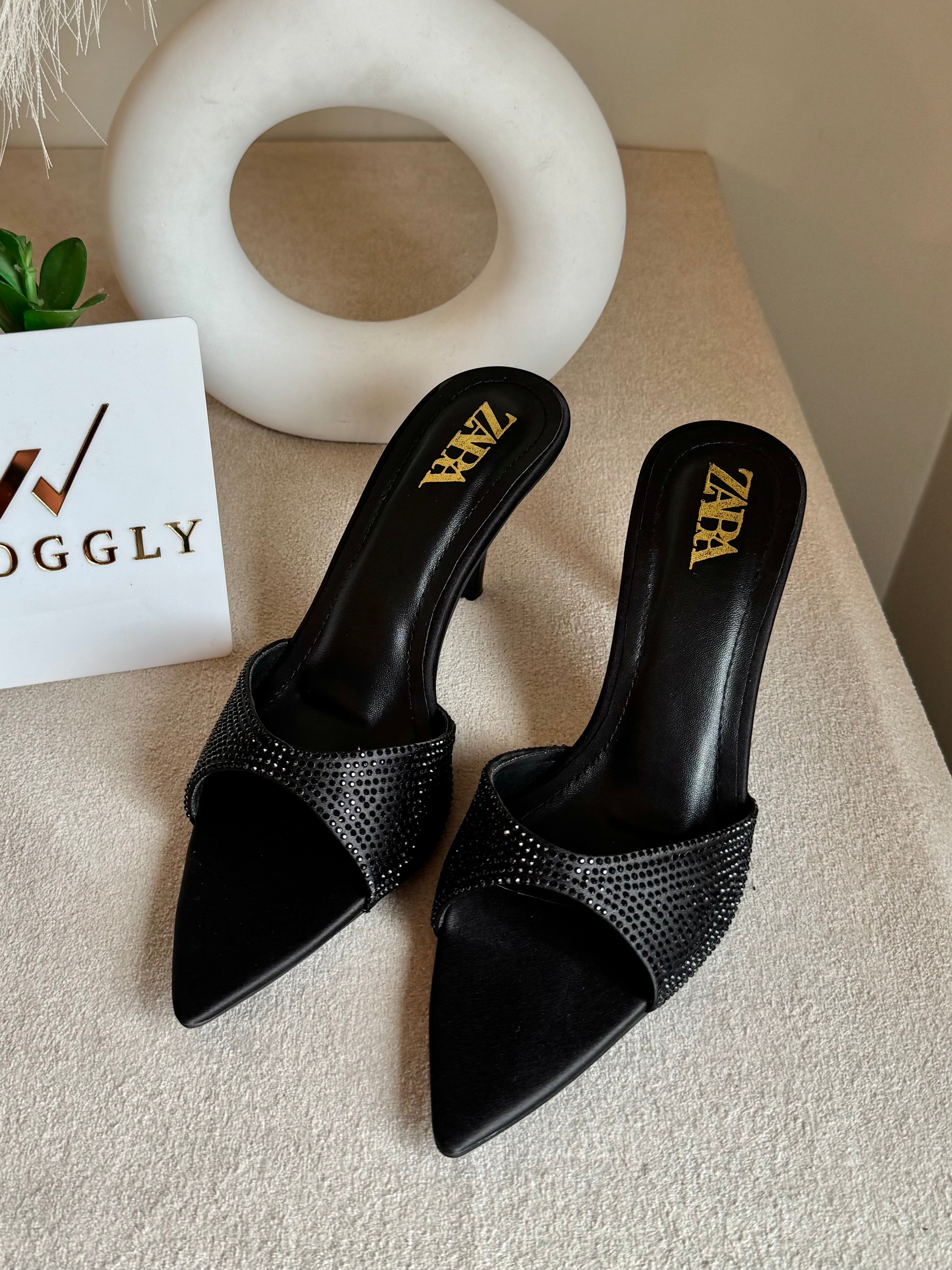 Bling Zara Heels - Black