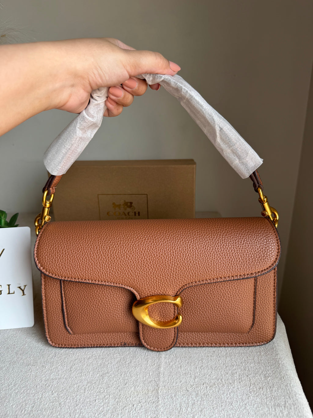 COACH TABBY Brown Good Quality -  BOX PACKING