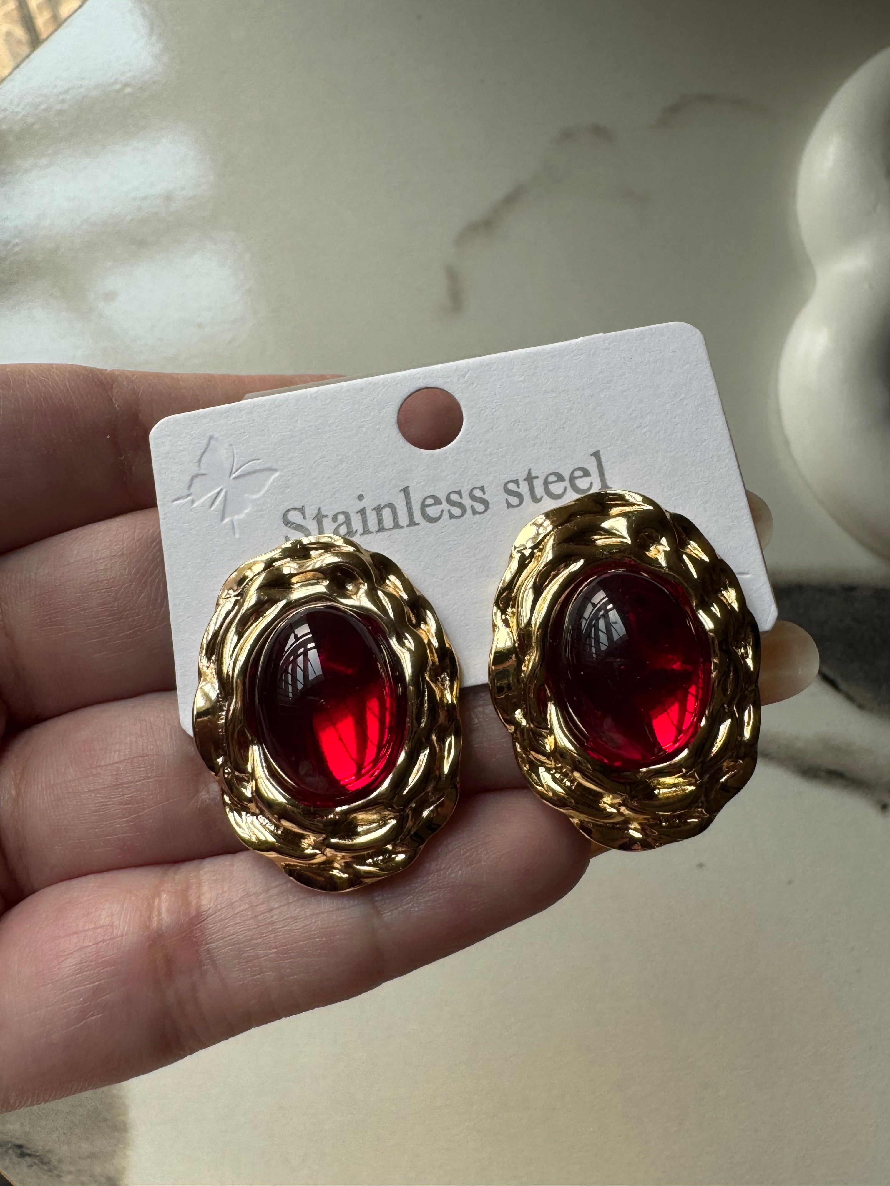 Ruby Dusk Studs