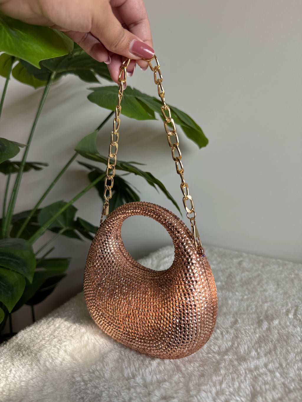 Viral Swarovski Clutch - Mini Rose Gold