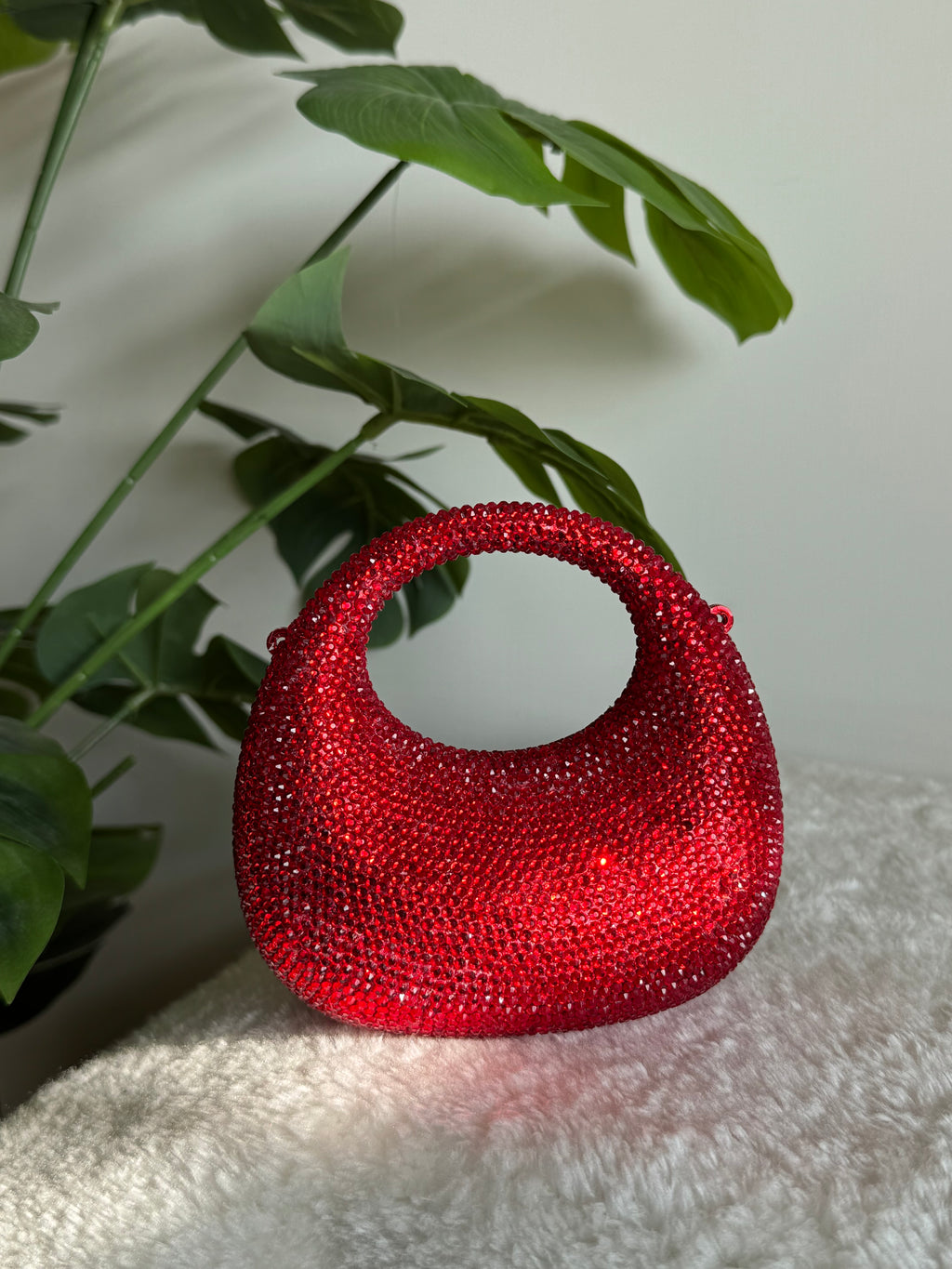 Viral Swarovski Clutch - Mini Red