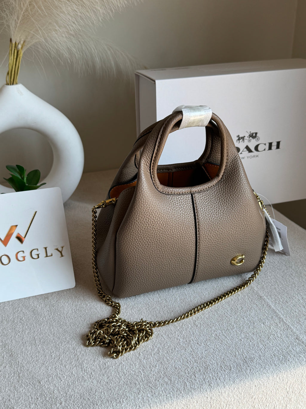 EXTREMELY PREMIUM MINI COACH Lana (Khaaki) - BOX PACKING
