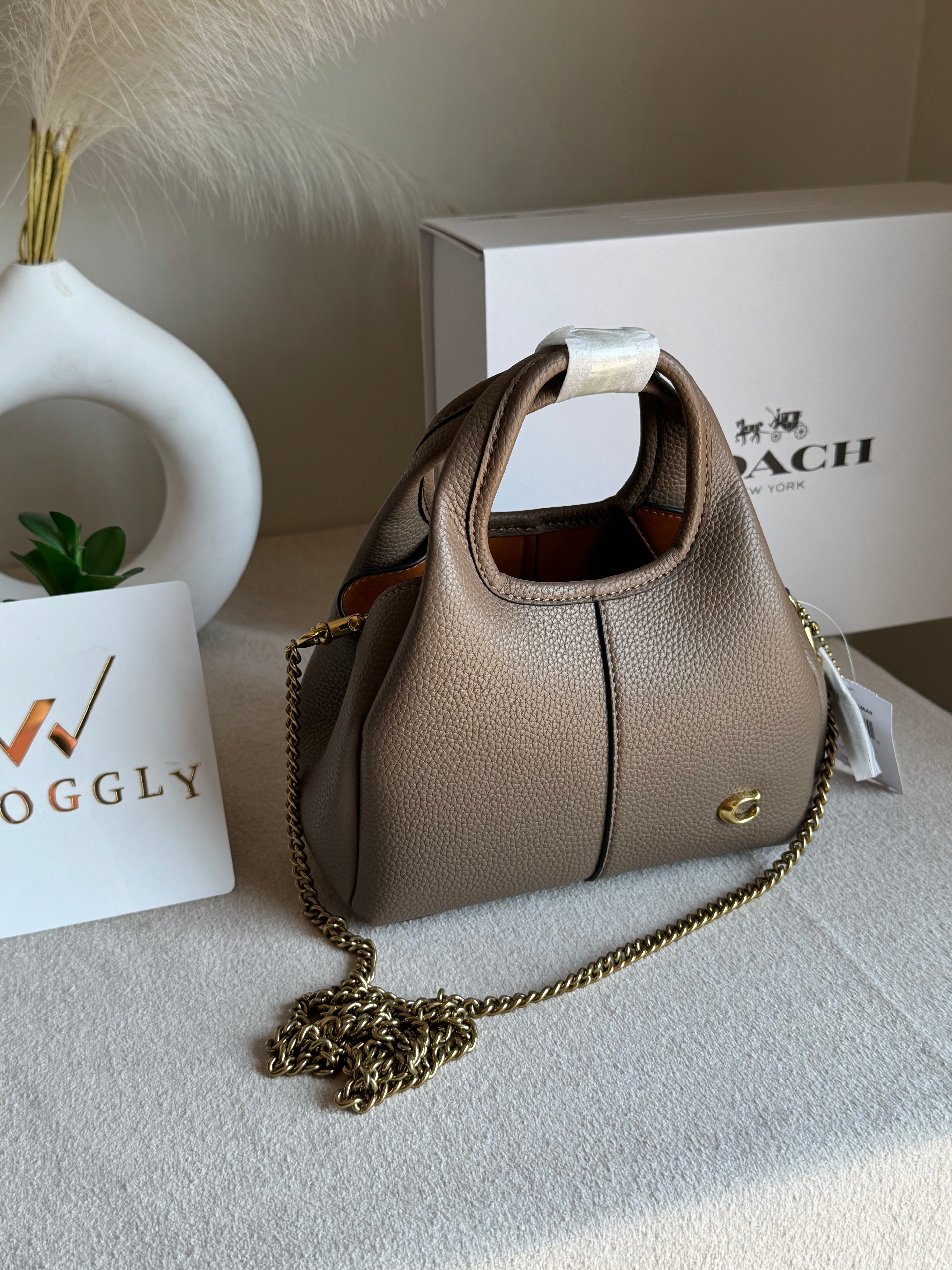 EXTREMELY PREMIUM MINI COACH Lana (Khaaki) - BOX PACKING