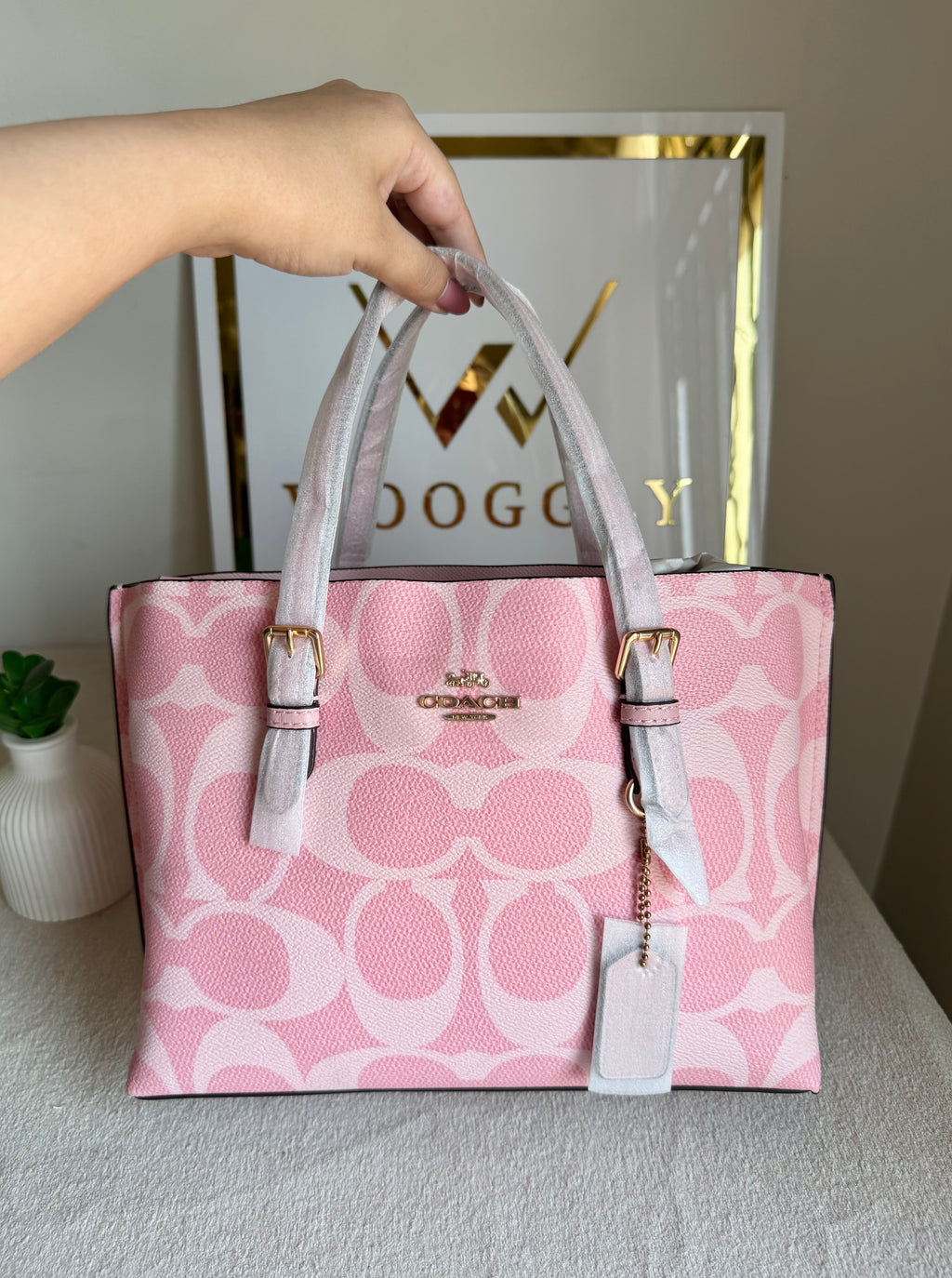 COACH Mini Mollie Tote Pink - BOX PACKING