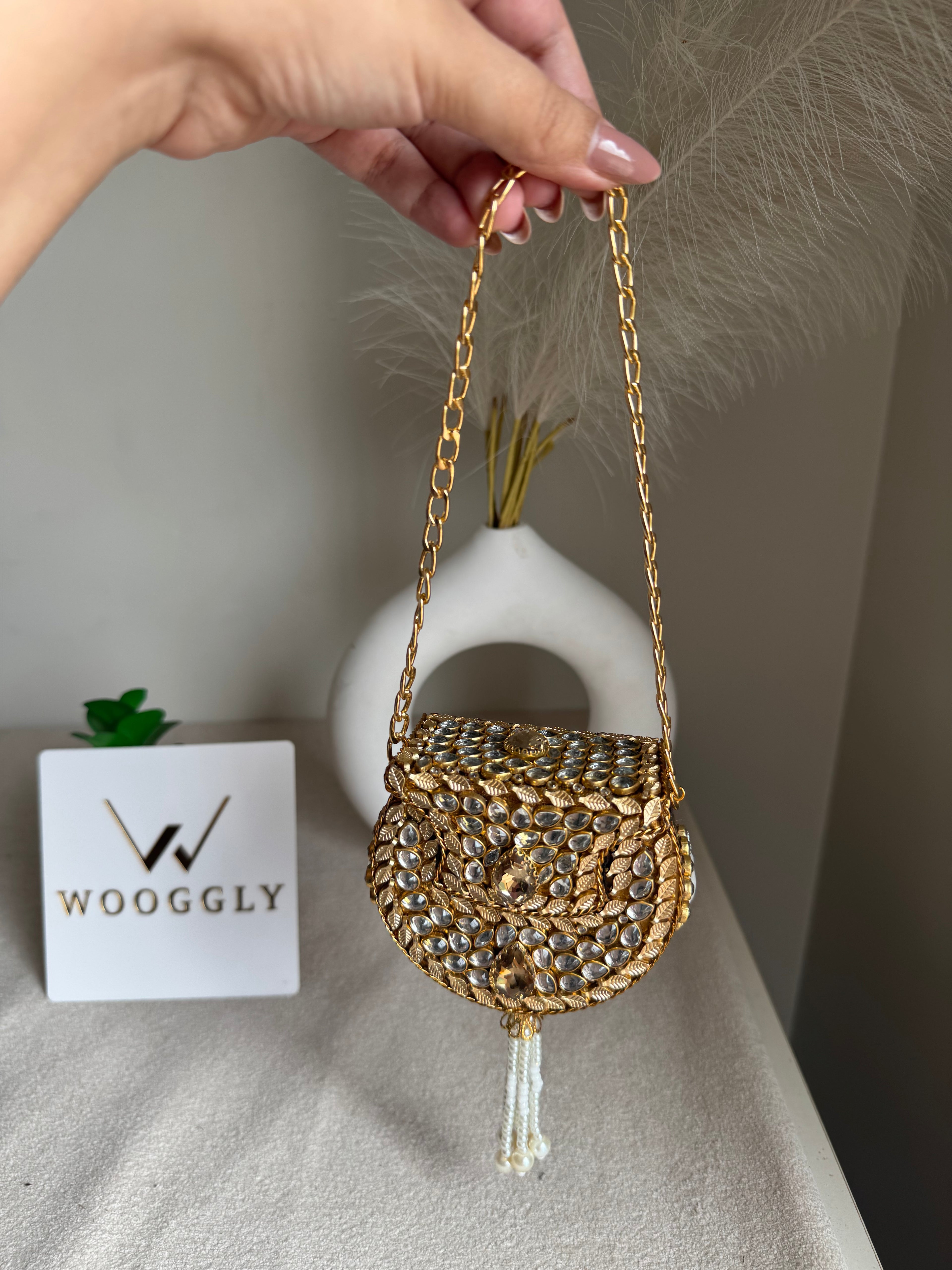 Viral Turkish Clutch - Champagne