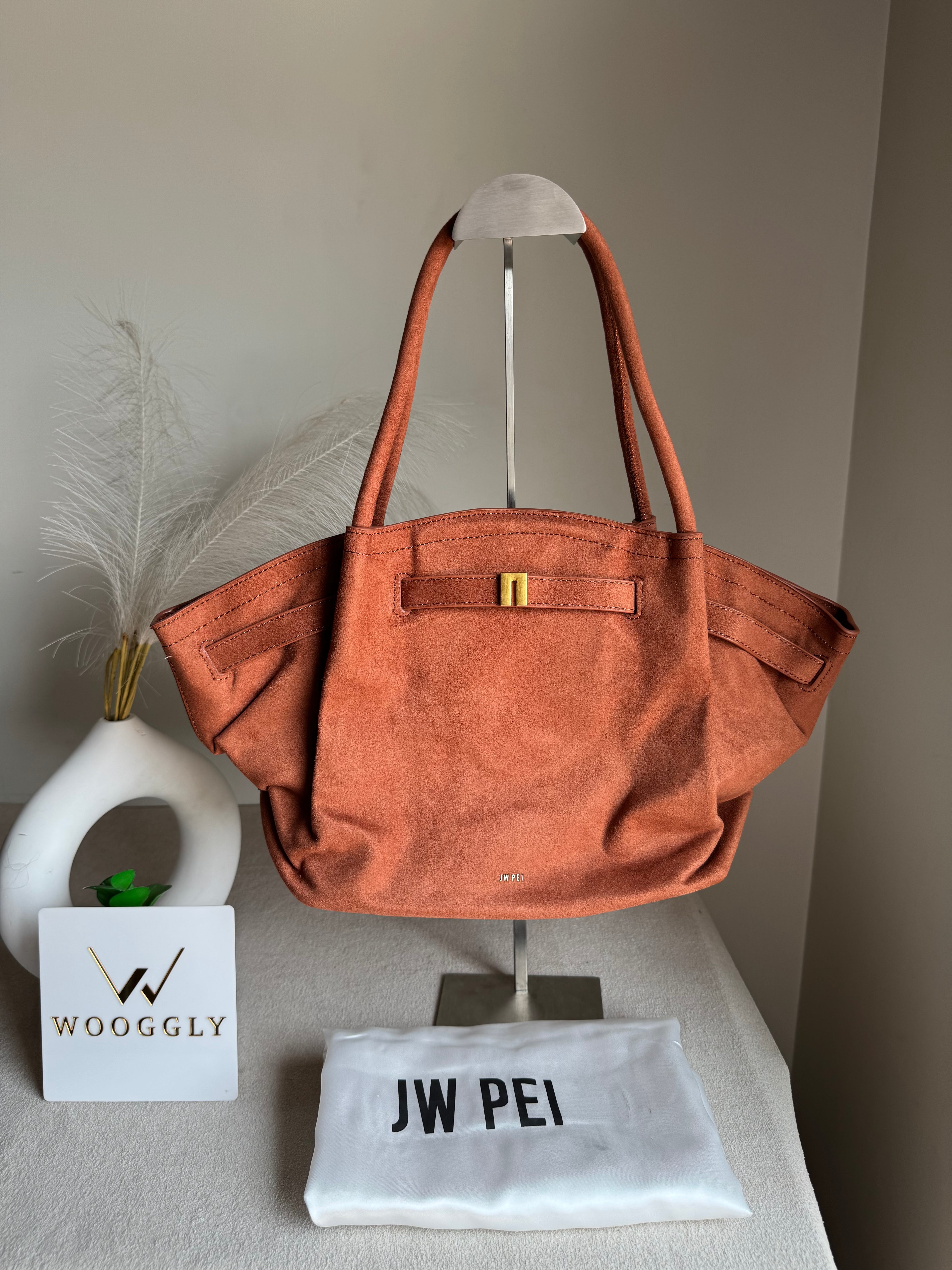 JW PEI Hana Tote Bag - Suede Brown