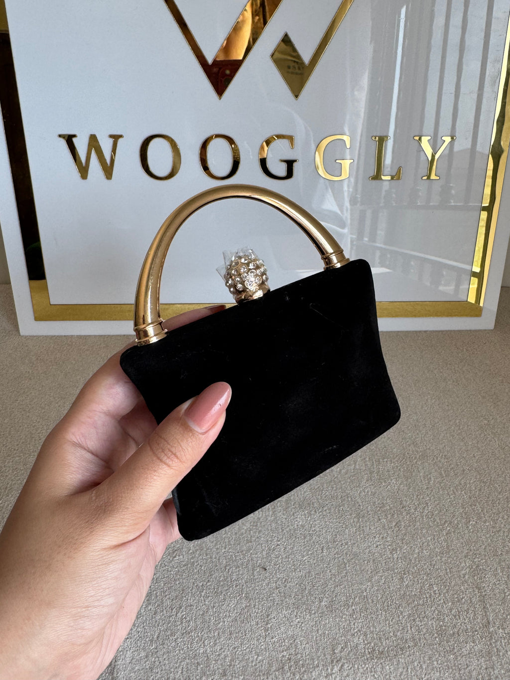 Tiny Treasure  Clutch - Black