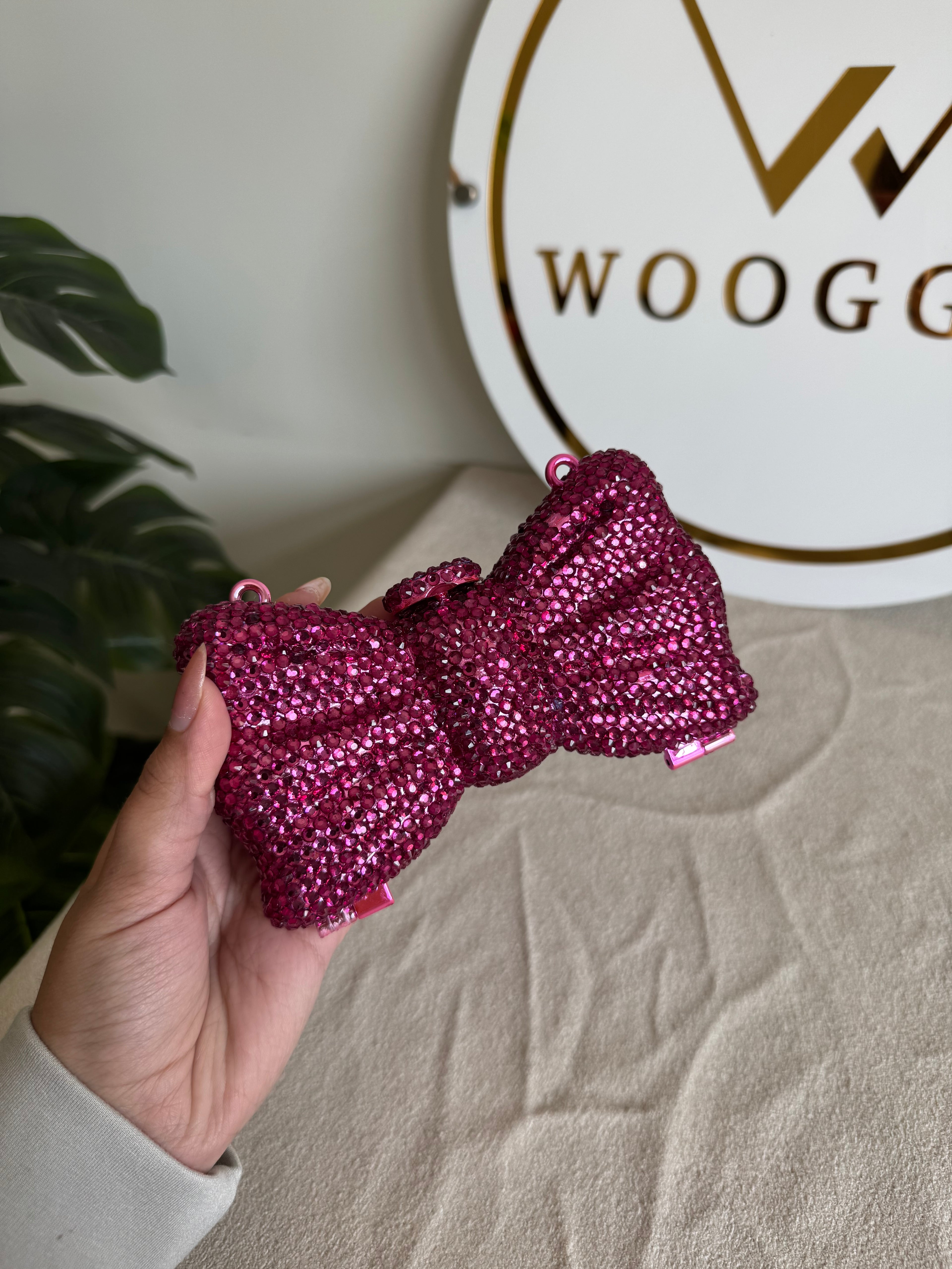 Swarovski Bow Clutch - Pink