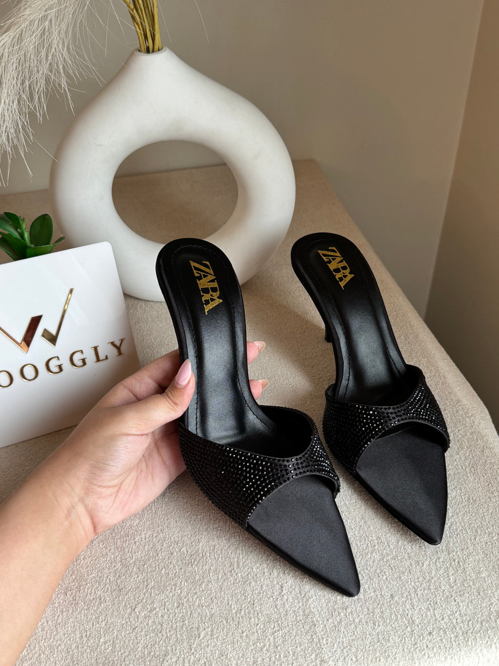 Bling Zara Heels - Black