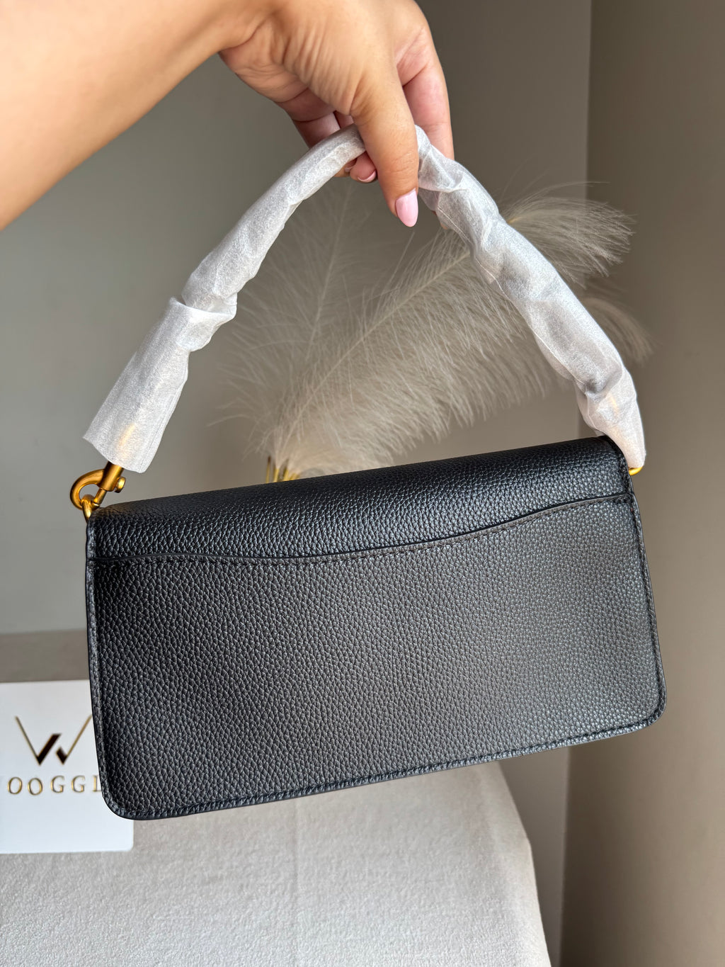 COACH TABBY Black & Khaaki Good Quality -  BOX PACKING