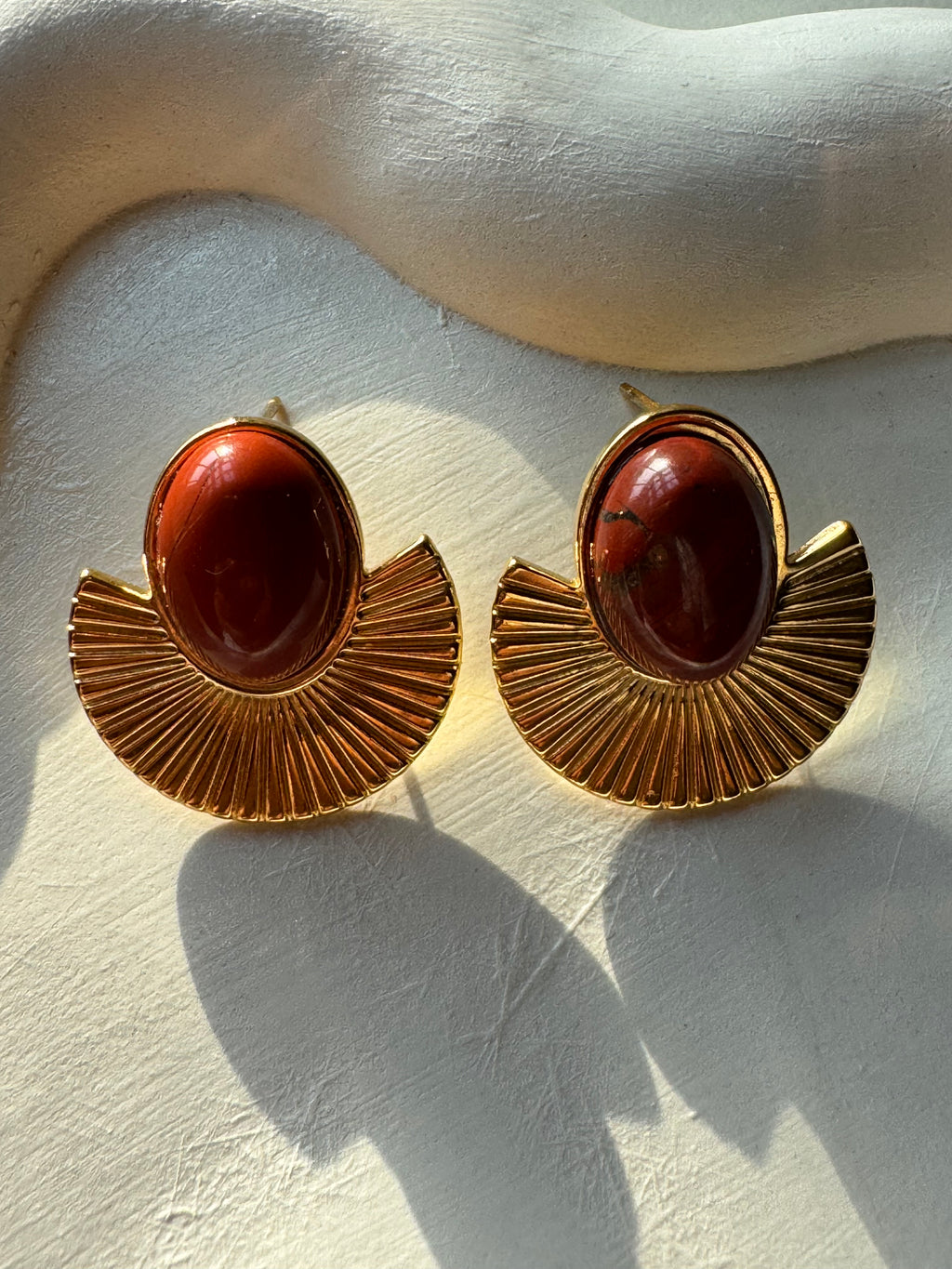Eden Maroon Earrings