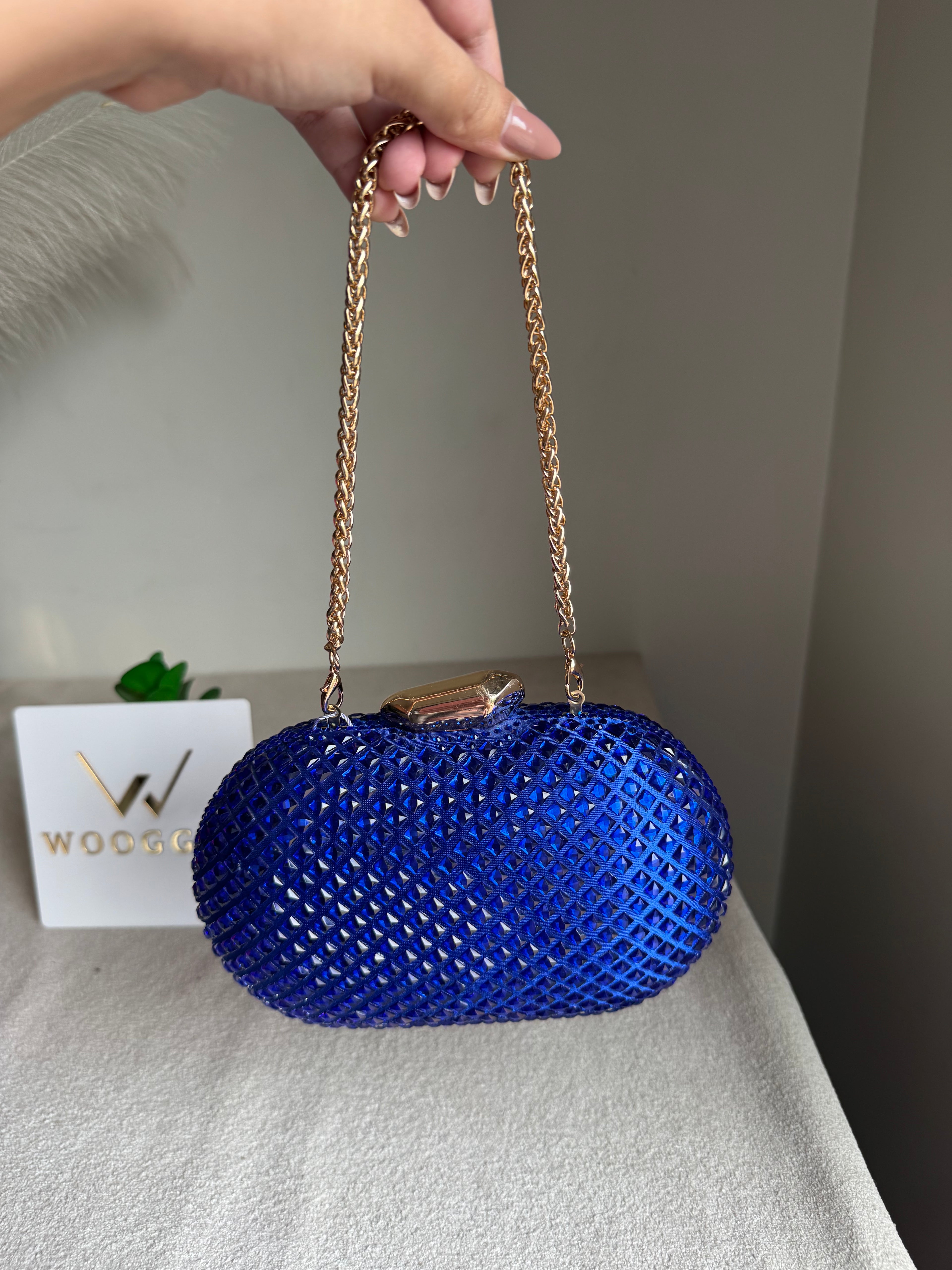 Belle Clutch Blue