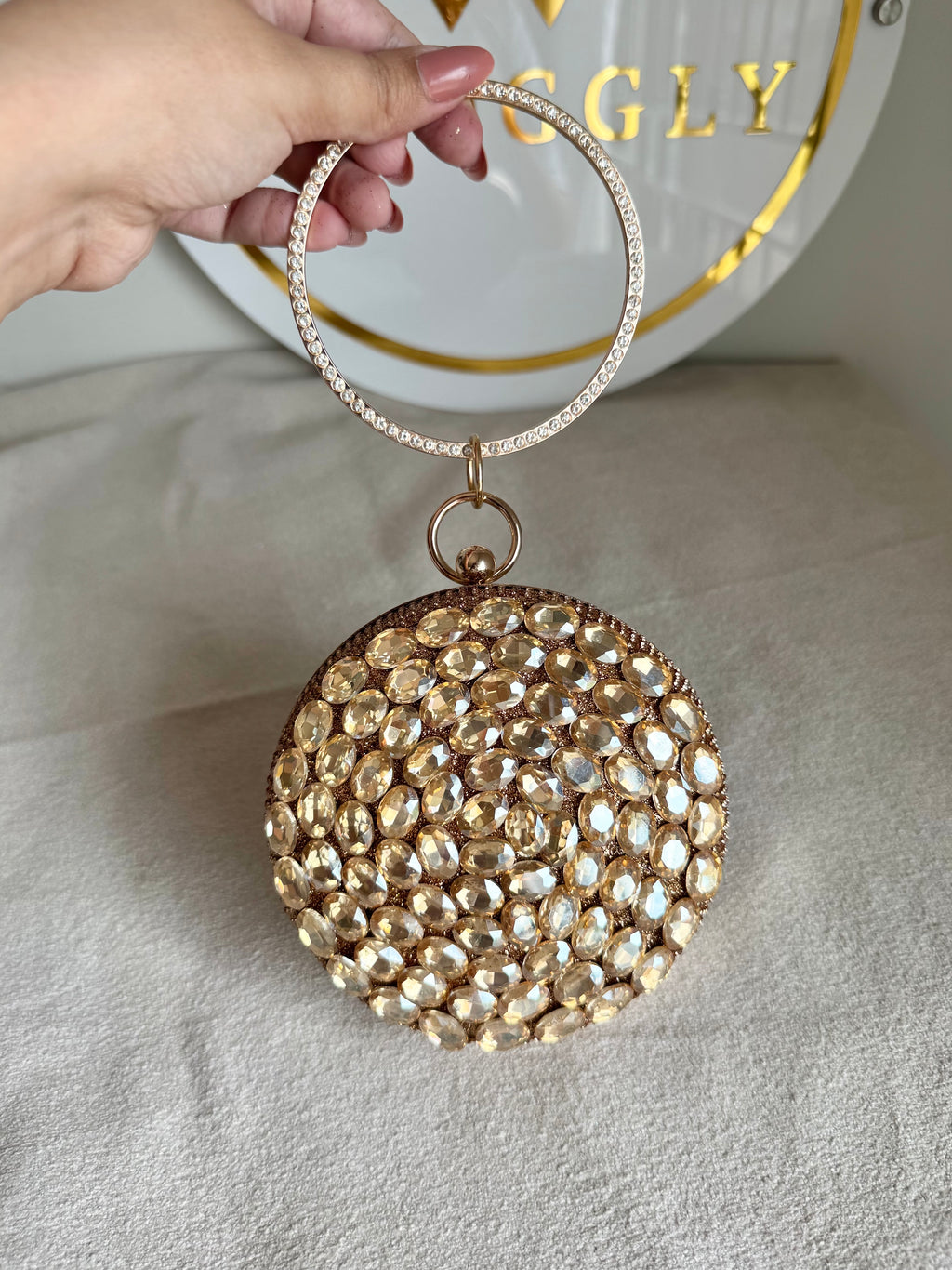 Sugar Plum Clutch - Champagne