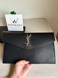 Premium Quality YSL Pouch with Box Packing - BLACK