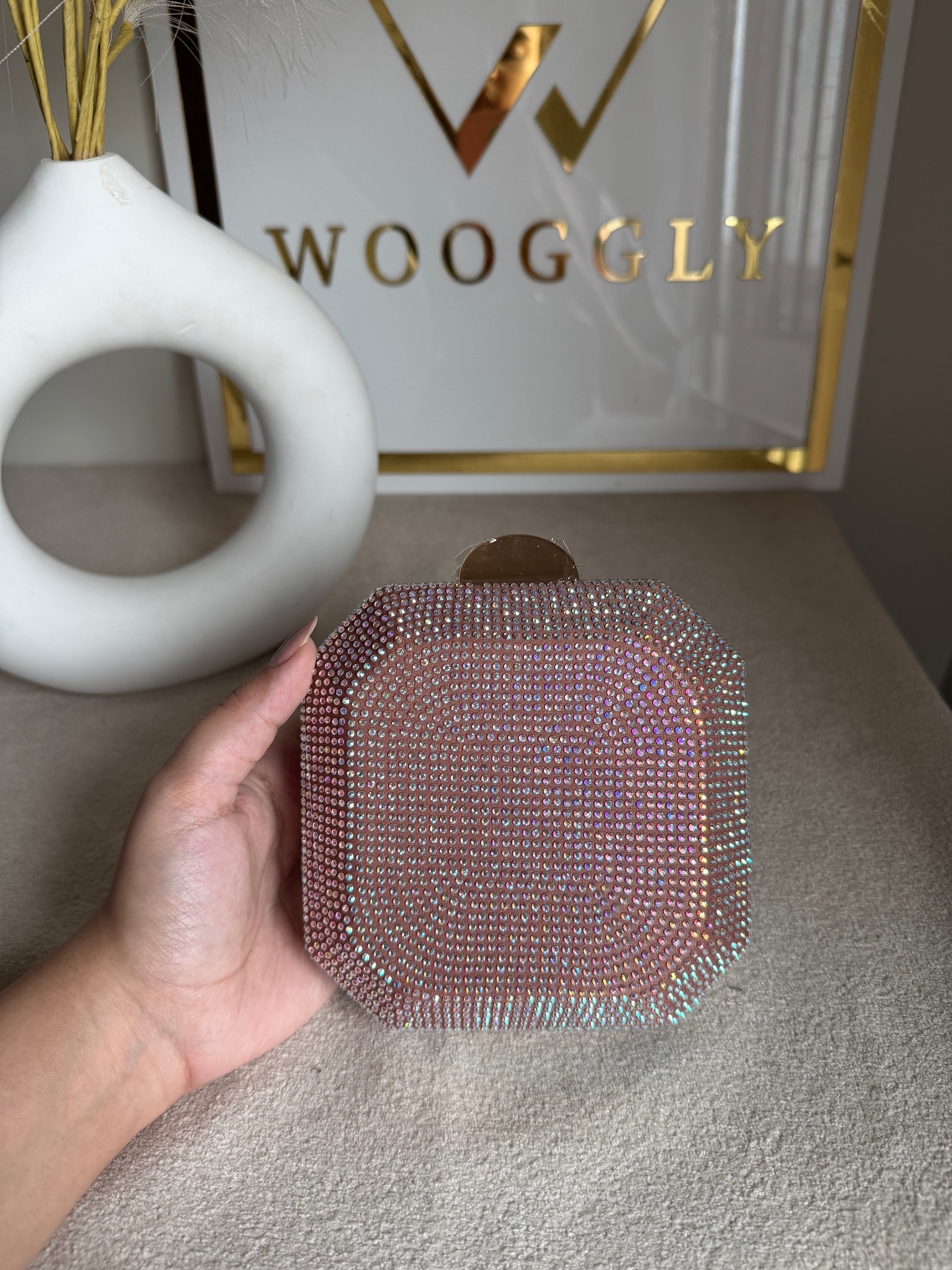 AYLA CLUTCH Pretty Pink