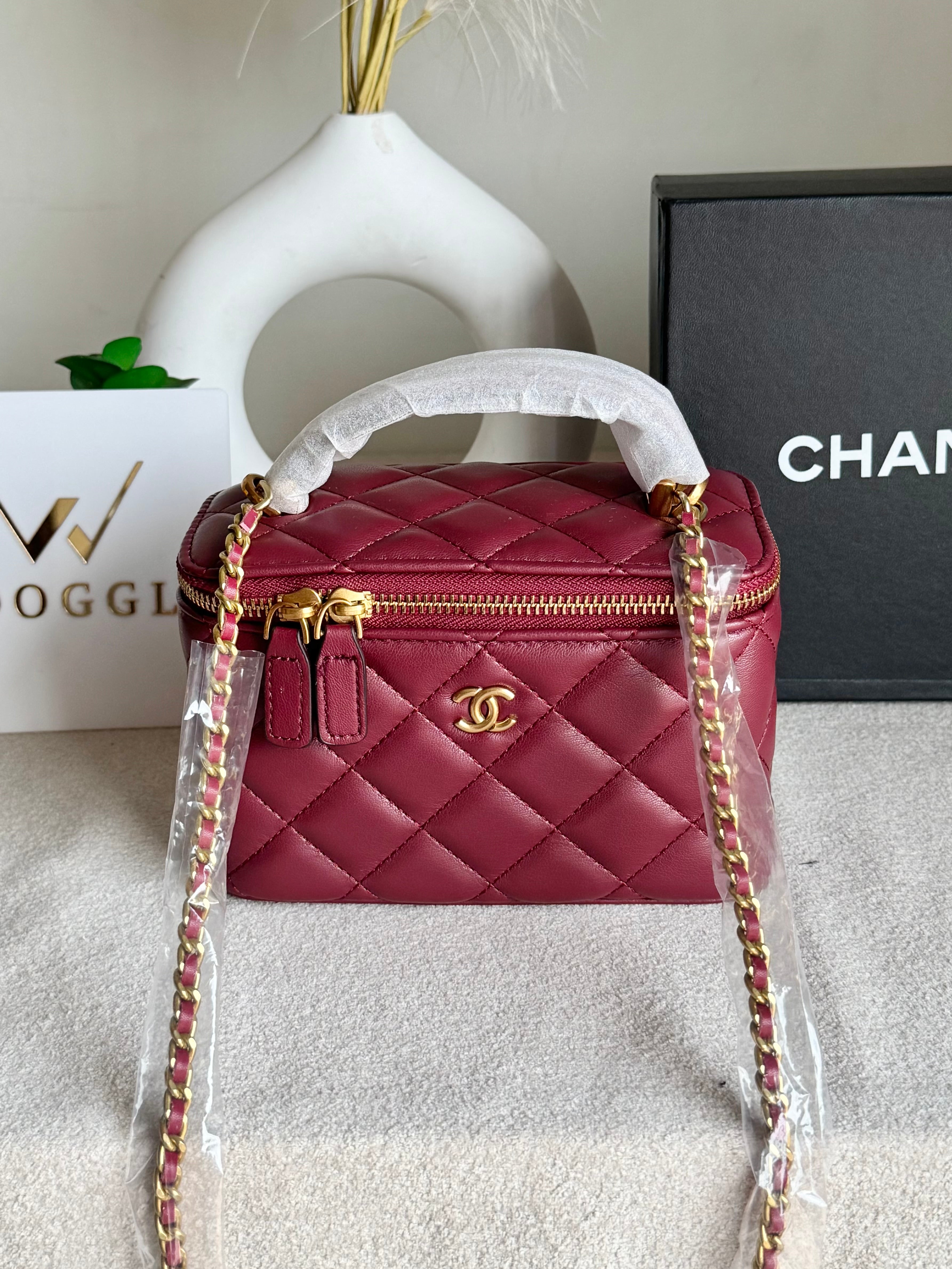 CH Mini Box Bag - Maroon