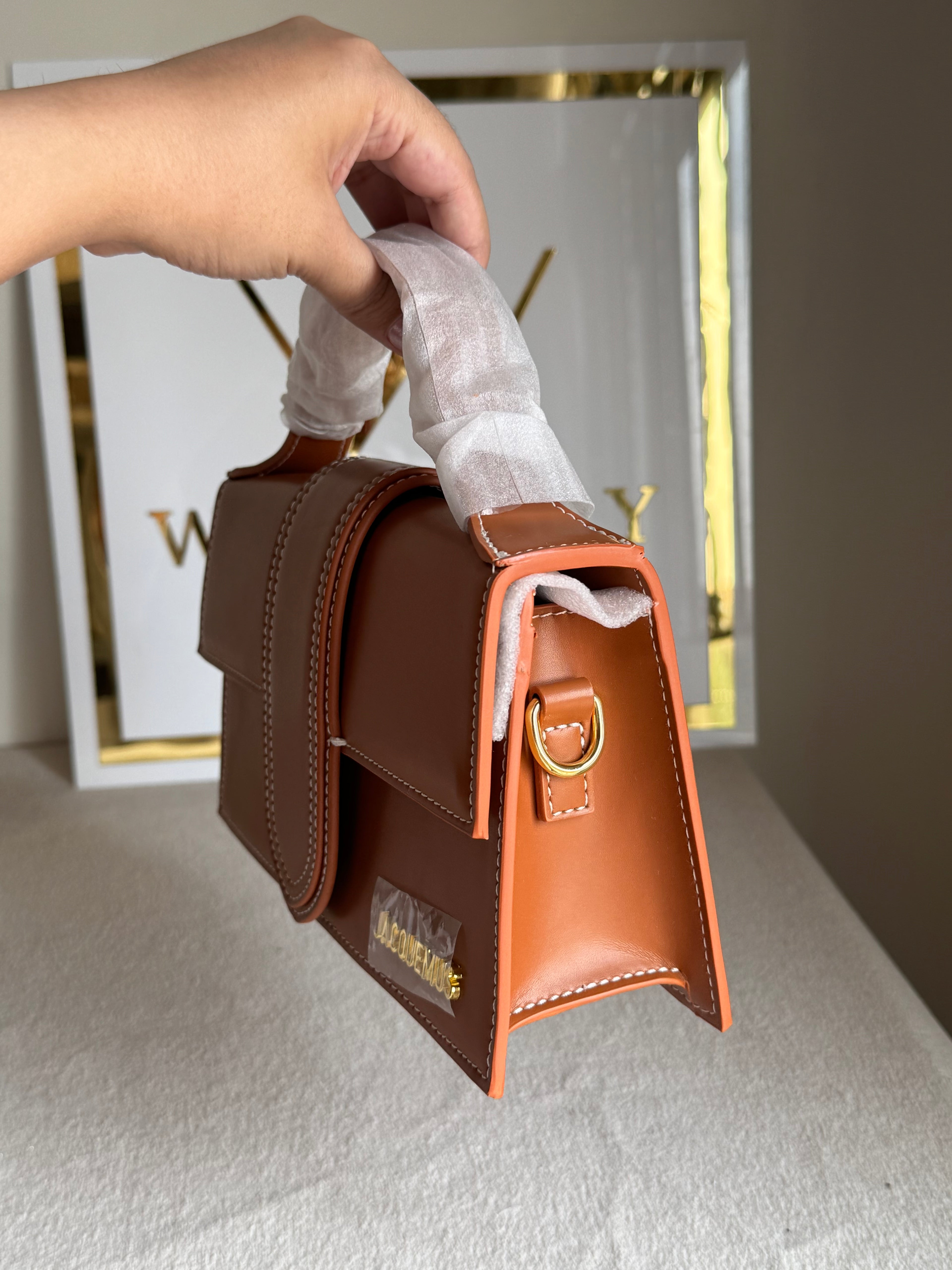 Jacquemus - Medium Bambino (Brown) BOX PACKING